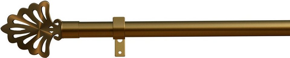 Gardinenstange Modena, indeko, Ø 16 mm, 1-läufig, Wunschmaßlänge, mit Bohren,  verschraubt, Eisen