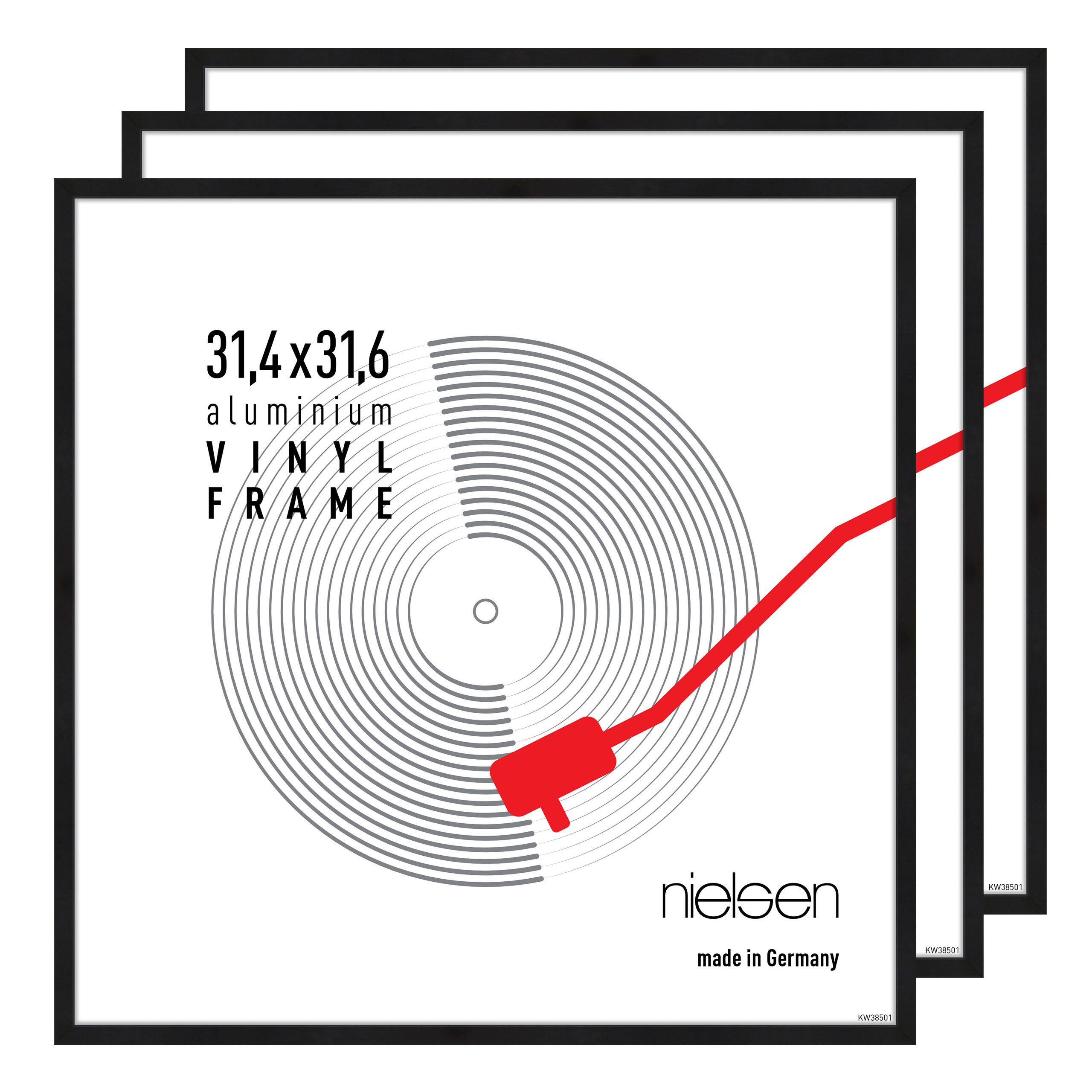 nielsen Bilderrahmen Vinyl- Schallplattenrahmen Aluminium, (3 günstig online kaufen