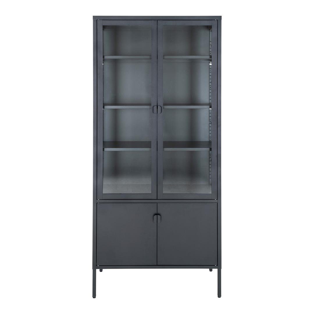 ebuy24 schwarz. Türen Vitrine Vitrinenschrank House Brisbane 4 Nordic