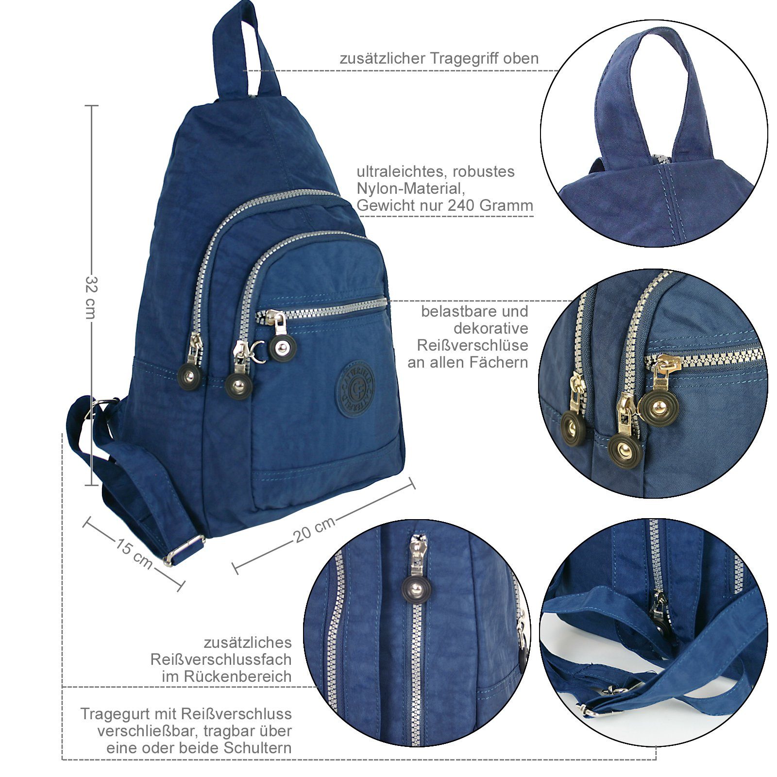 CF CATTERFELD Cityrucksack - Sehr leichter Damen Daypack - Freizeit, Fahrad günstig online kaufen