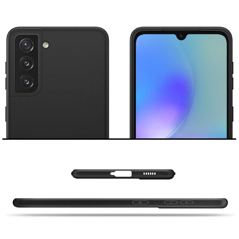 FITSU Handyhülle Ultra Slim Case für Samsung Galaxy A05s Schwarz 6,7 Zoll, Ultradünne Handyschale Slim Case Cover Schutzhülle mit Kameraschutz
