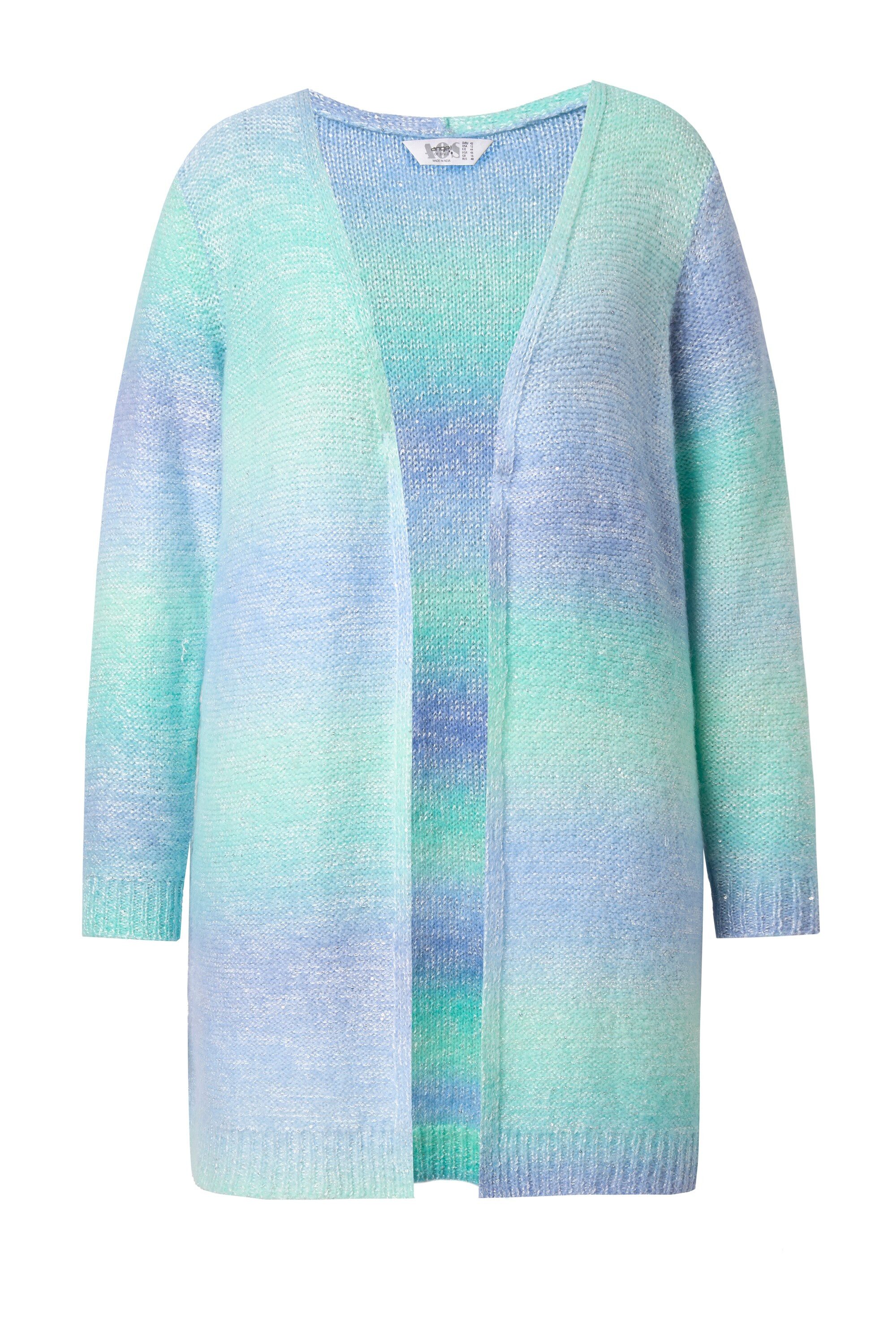 Strickjacke Strickjacke Straight Fit Farbverlauf Pailletten