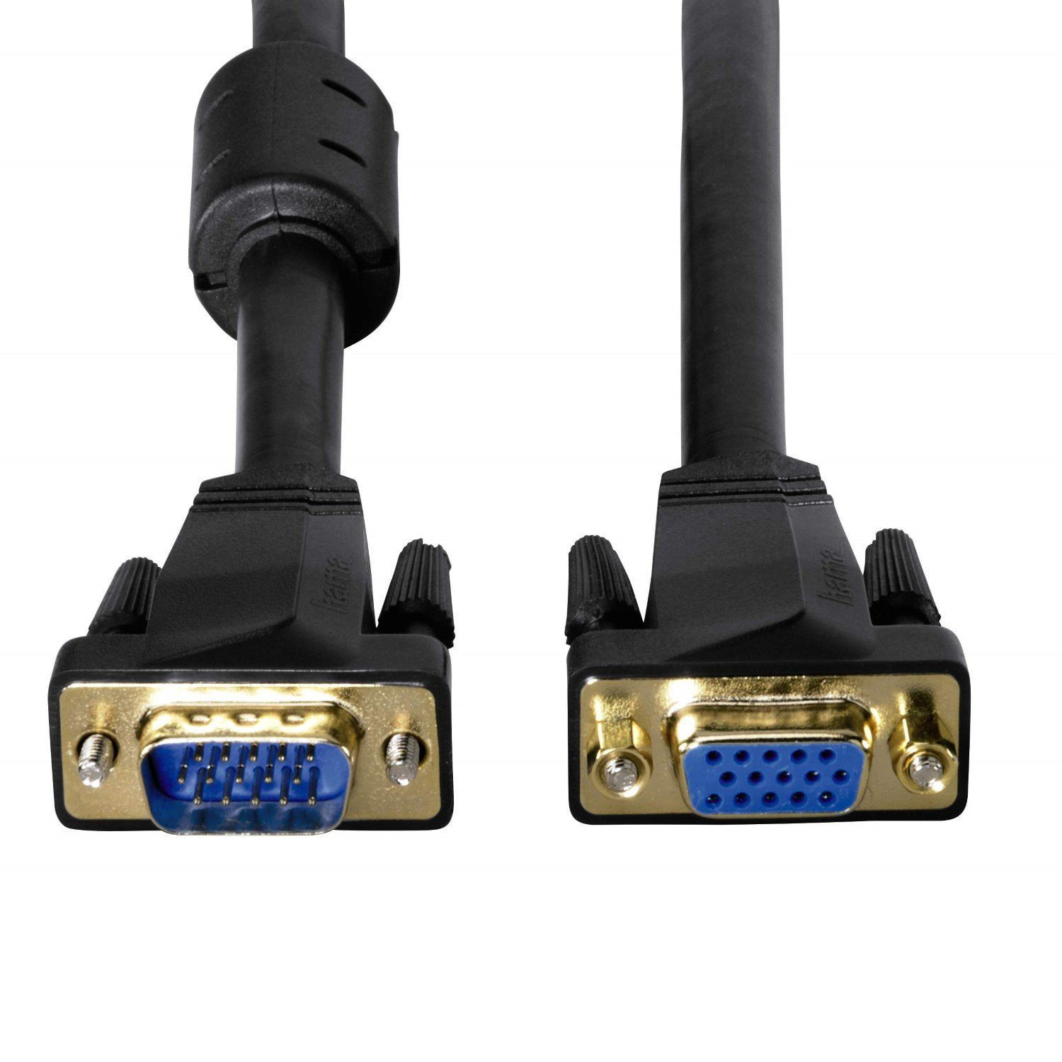 Hama 3m VGA Monitor-Verlängerung 15-polig SUB-D Video-Kabel, VGA, (300 cm), Verlängerungskabel mit VGA HDD Buchse auf Stecker Kabel