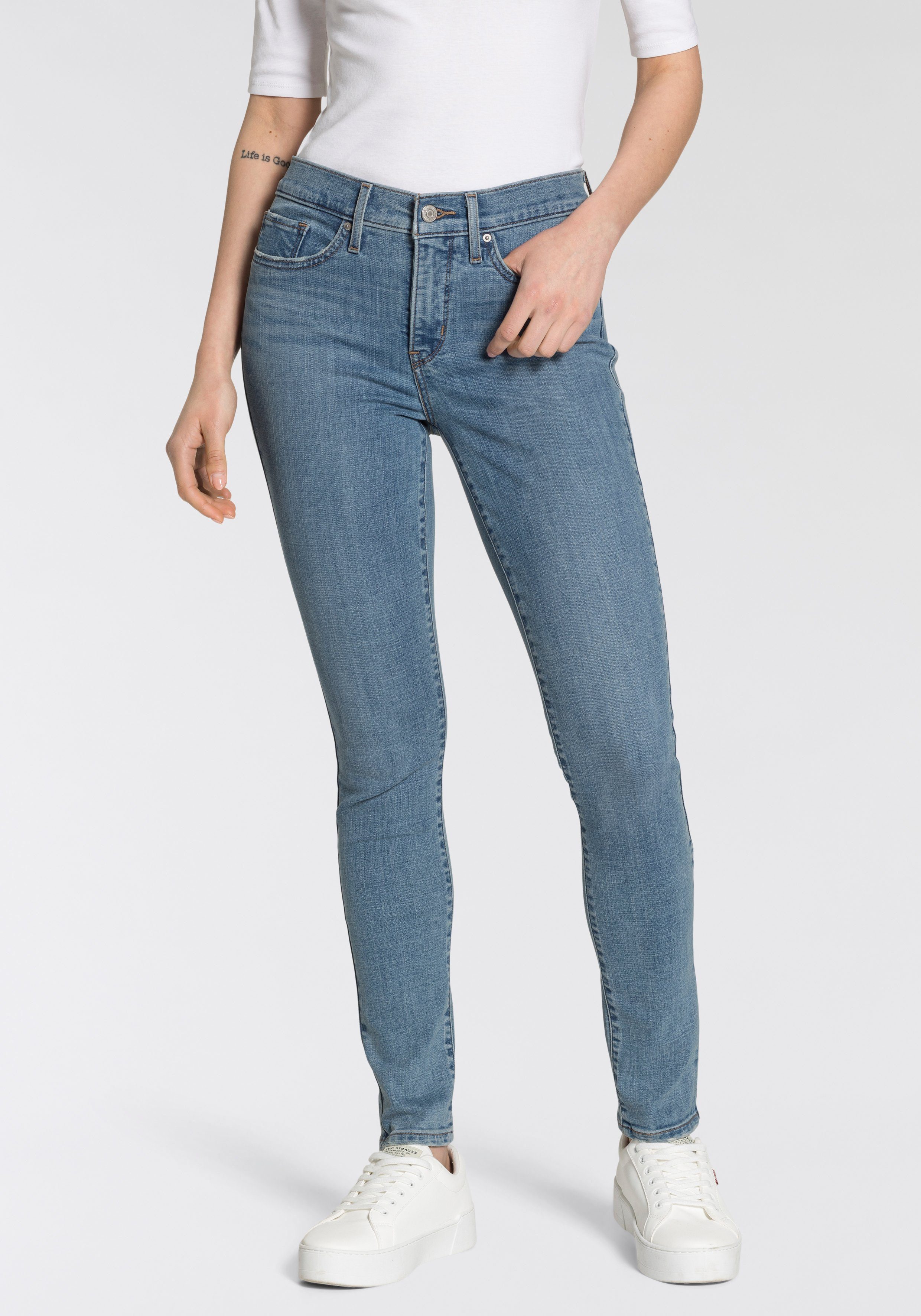 Levi's® Slim-fit-Jeans 311 Shaping Skinny im 5-Pocket-Stil mid-blue denimwash