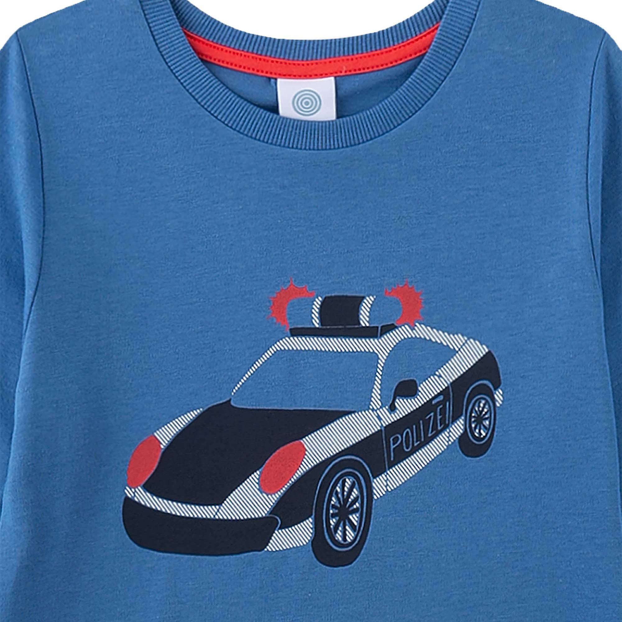 Sanetta Pyjama Jungen Pyjama Baumwolle Schlafanzug Polizei lang (2 tlg)