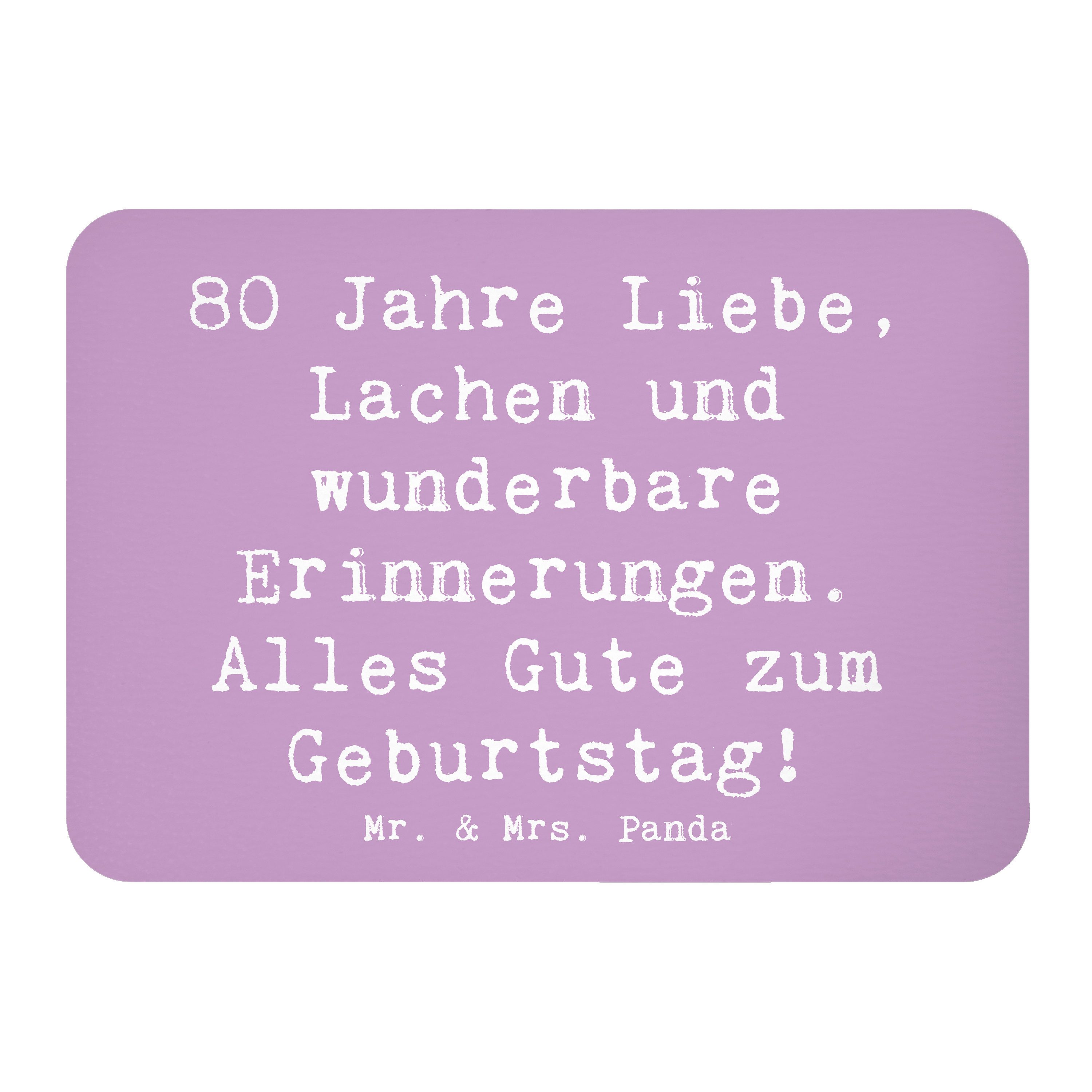 Magnet Spruch 80. Geburtstag - Lavendeltraum - Geschenk, gemeinsames Leben