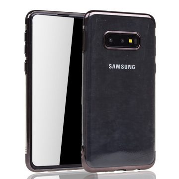 König Design Handyhülle Samsung Galaxy S10e, Samsung Galaxy S10e Handyhülle Bumper Backcover Schwarz