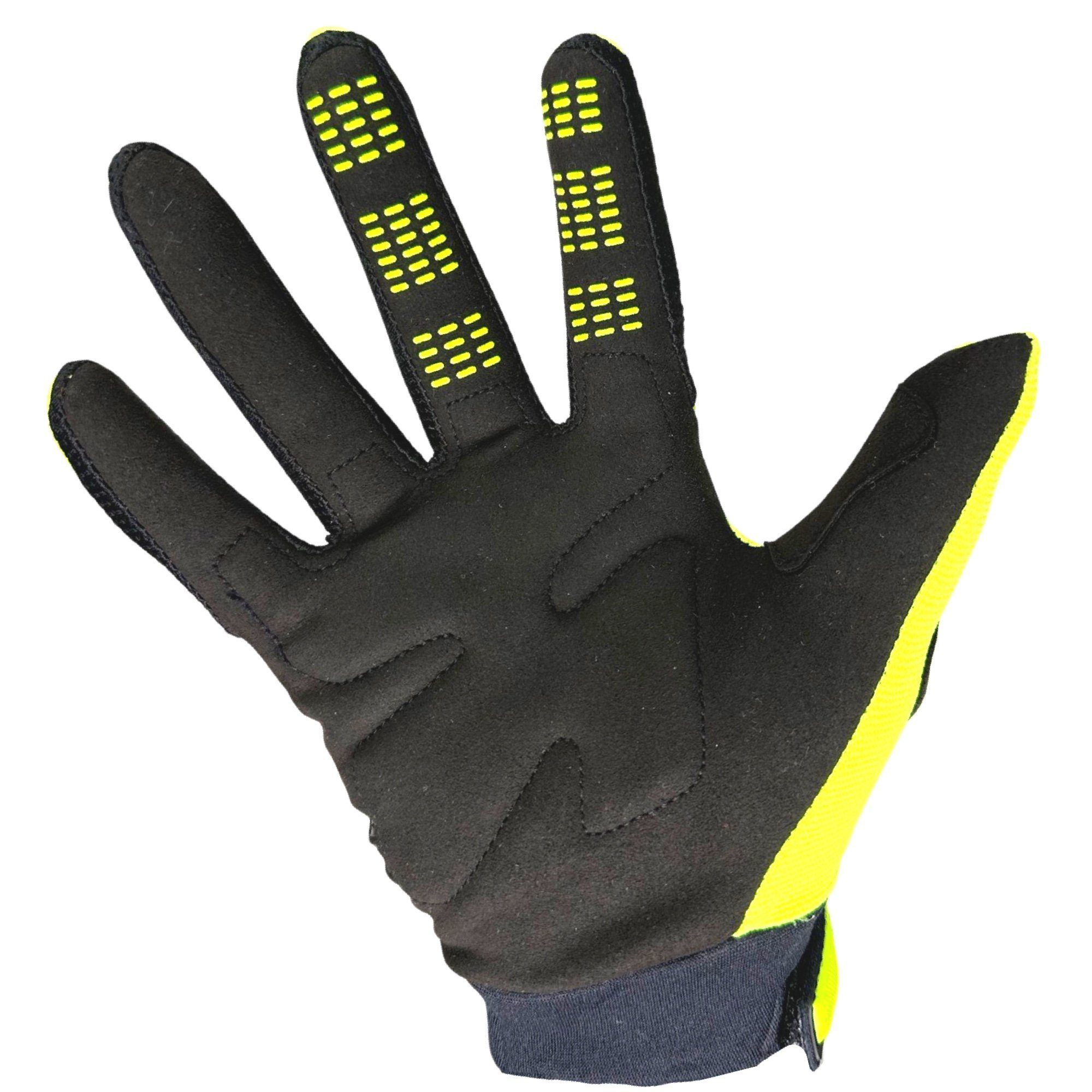 Fox Racing Fahrradhandschuhe Flu Retro Gelb Glove Fox Dirtpaw Handschuhe