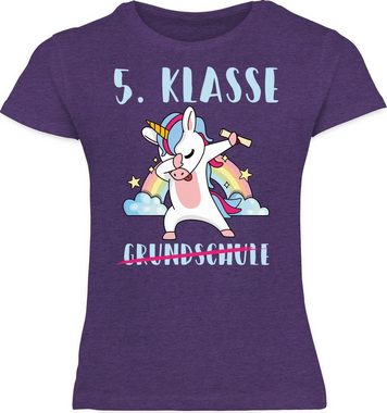 Shirtracer T-Shirt Grundschule 5. Klasse Einhorn Einschulung Mädchen