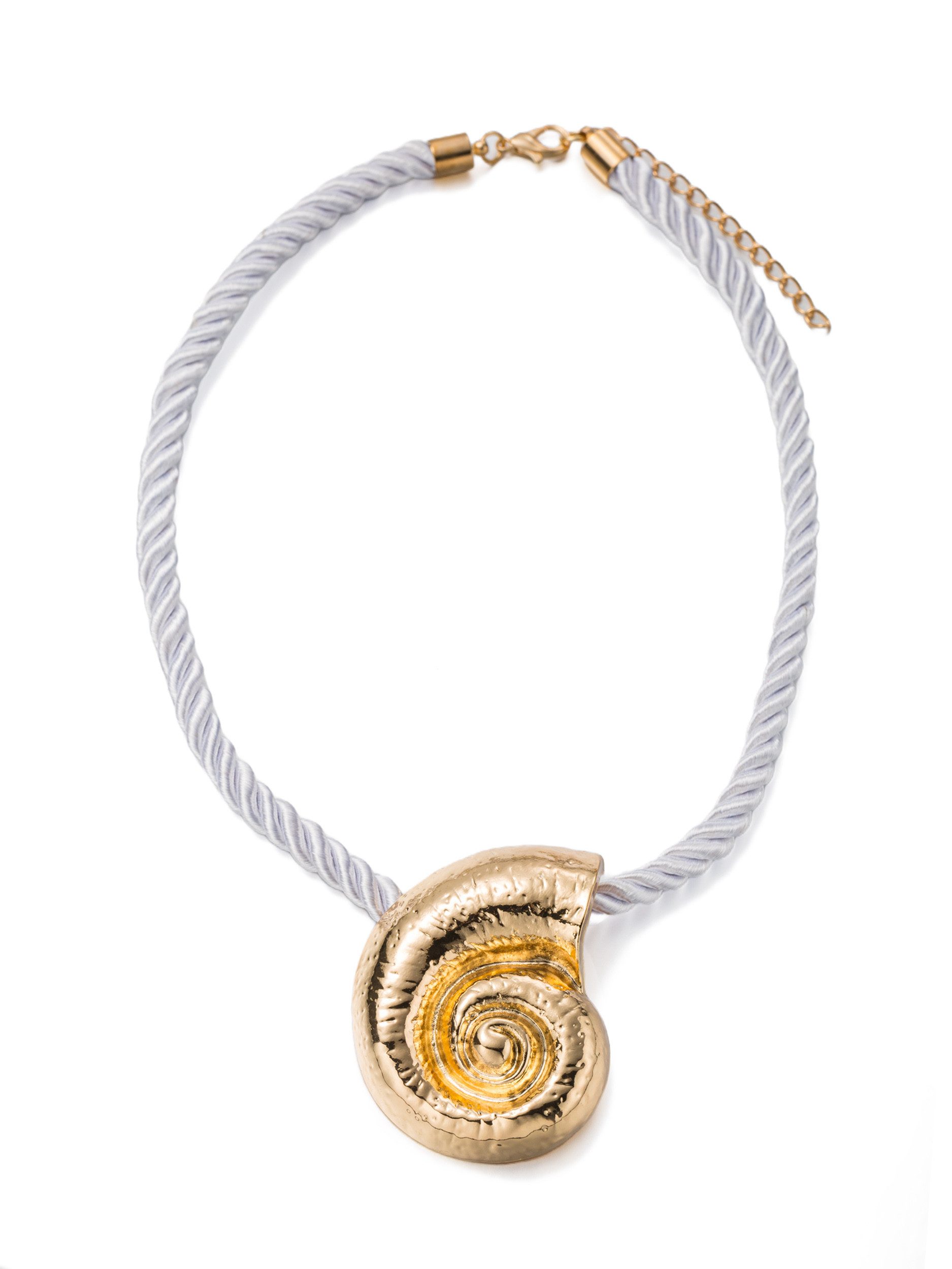 Aniston JEWELRY & WATCHES Kette mit Anhänger Schmuck Geschenk Edelstahl Halsschmuck Kordel Schnecke, Made in Germany