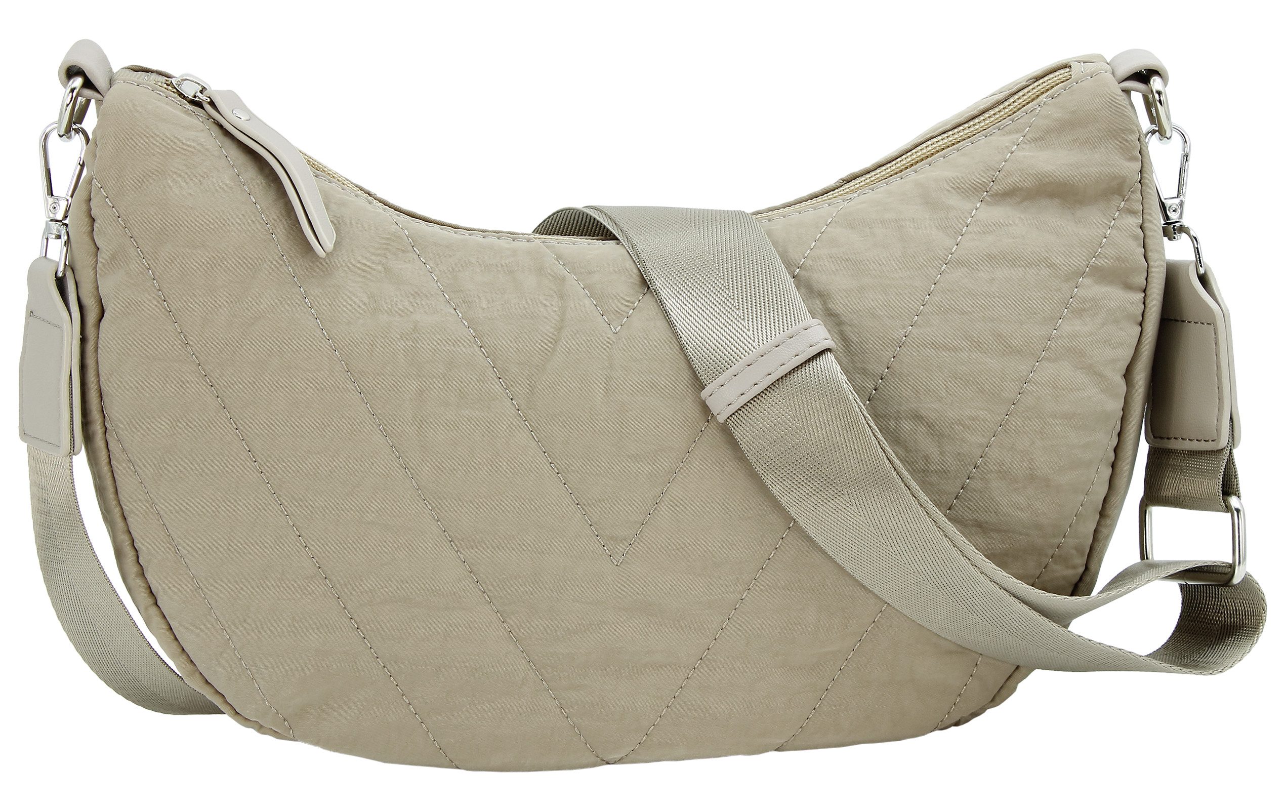 J JONES JENNIFER JONES Umhängetasche Leichte Damen Schultertasche Groß Nylon gesteppt wattiert breiter Gurt, Leicht