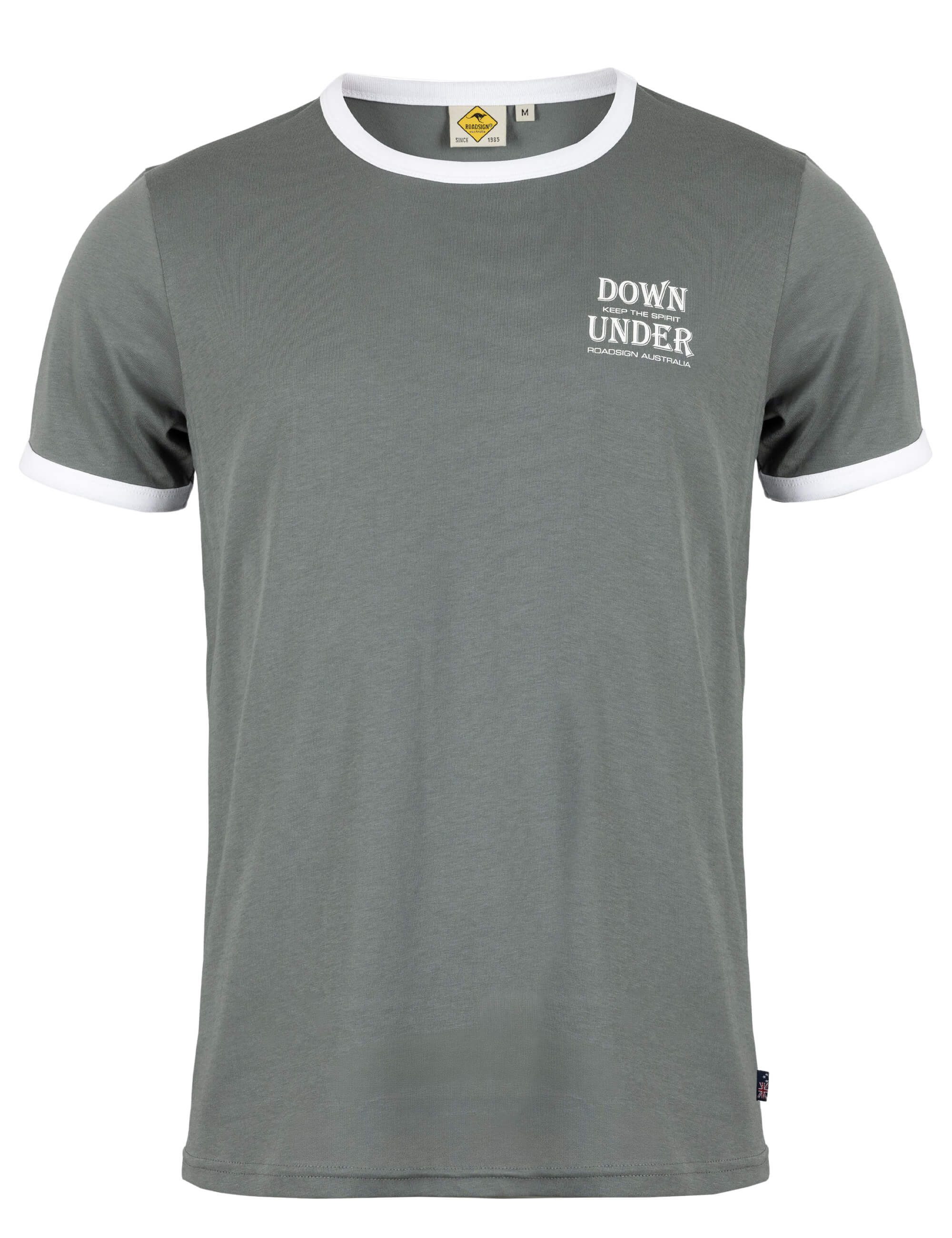 ROADSIGN australia T-Shirt Outline (1, 1-tlg., 1) dezenter Brustprint mit Kontrastdetails aus weichem Jersey