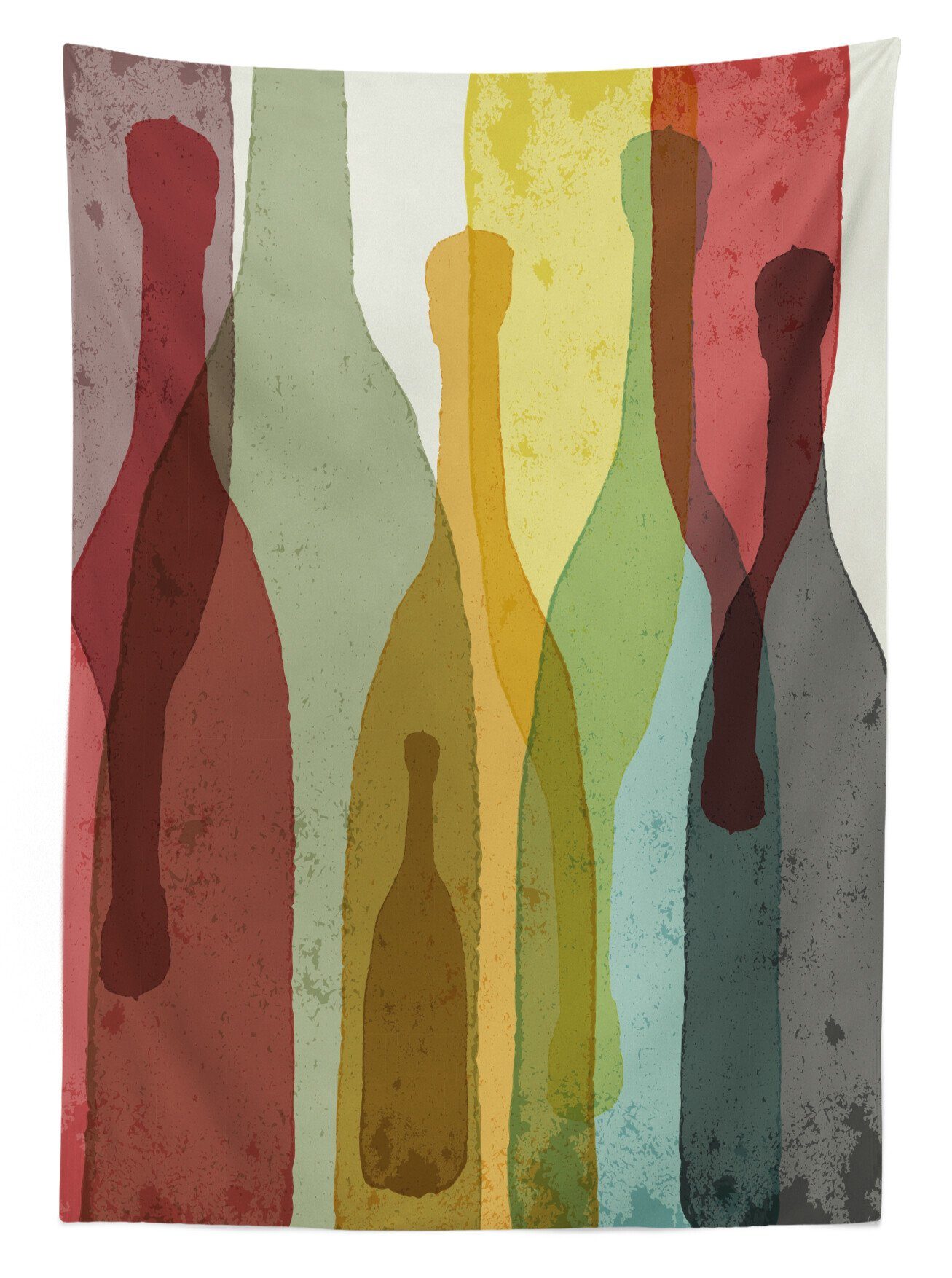 Klare Flaschen geeignet Tischdecke Bunte Bereich Waschbar den Farben, Für Außen Wein Farbfest Abstrakte Abakuhaus