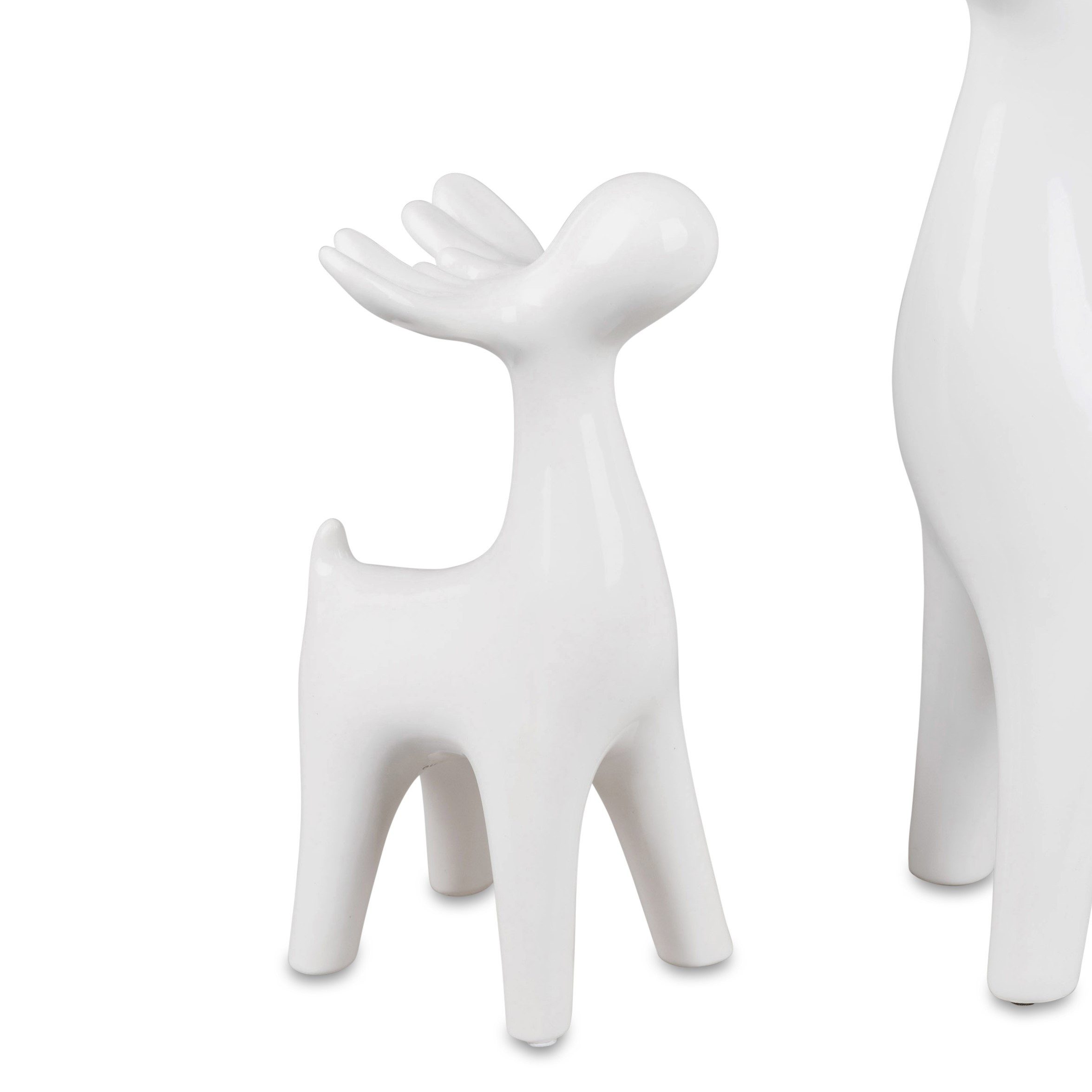 formano Dekofigur Basic, Farbe: Weiß, Motiv: Hirsch günstig online kaufen