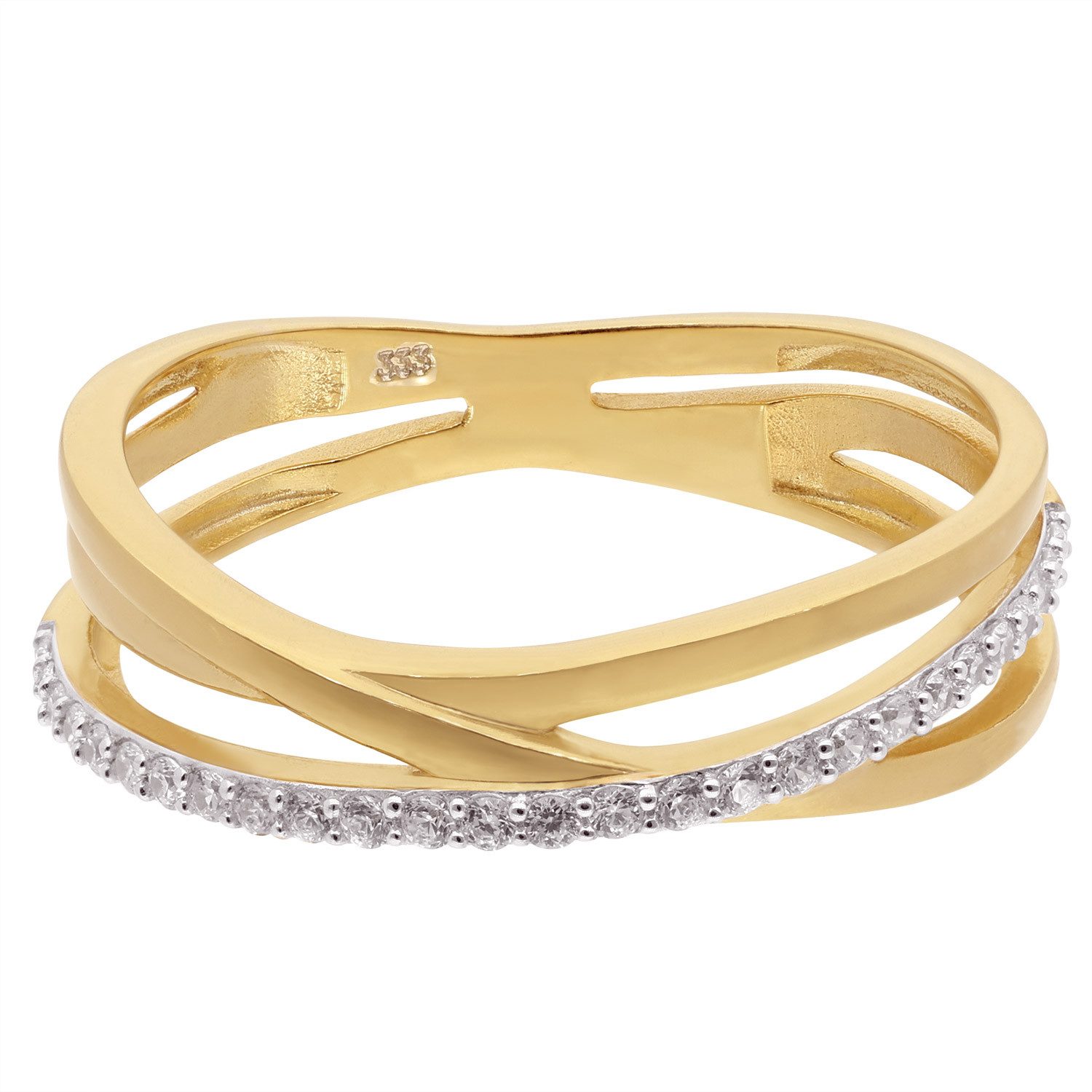 trendor Goldring Gold 333/8K Zirkonia- günstig online kaufen