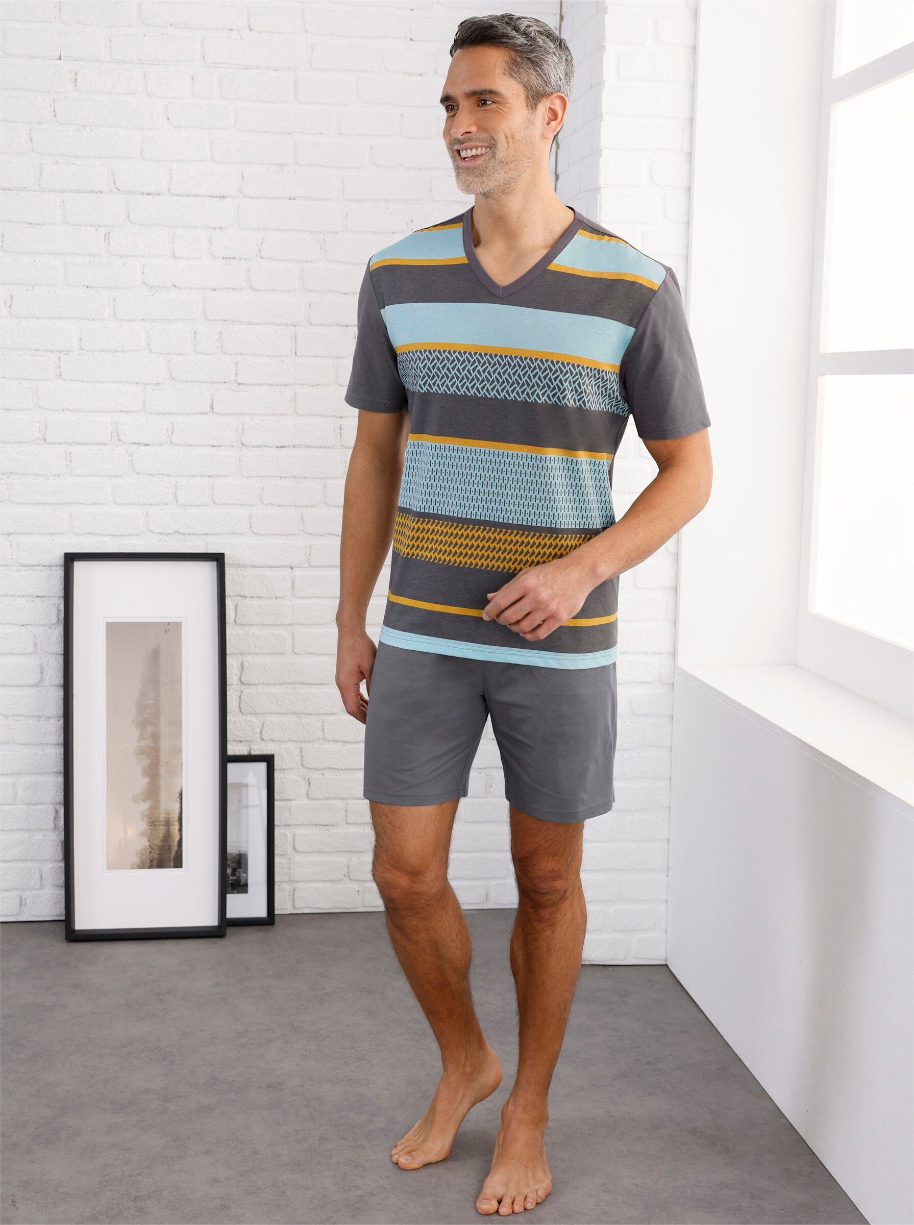 Sieh an! Schlafanzug Shorty Kurzarm