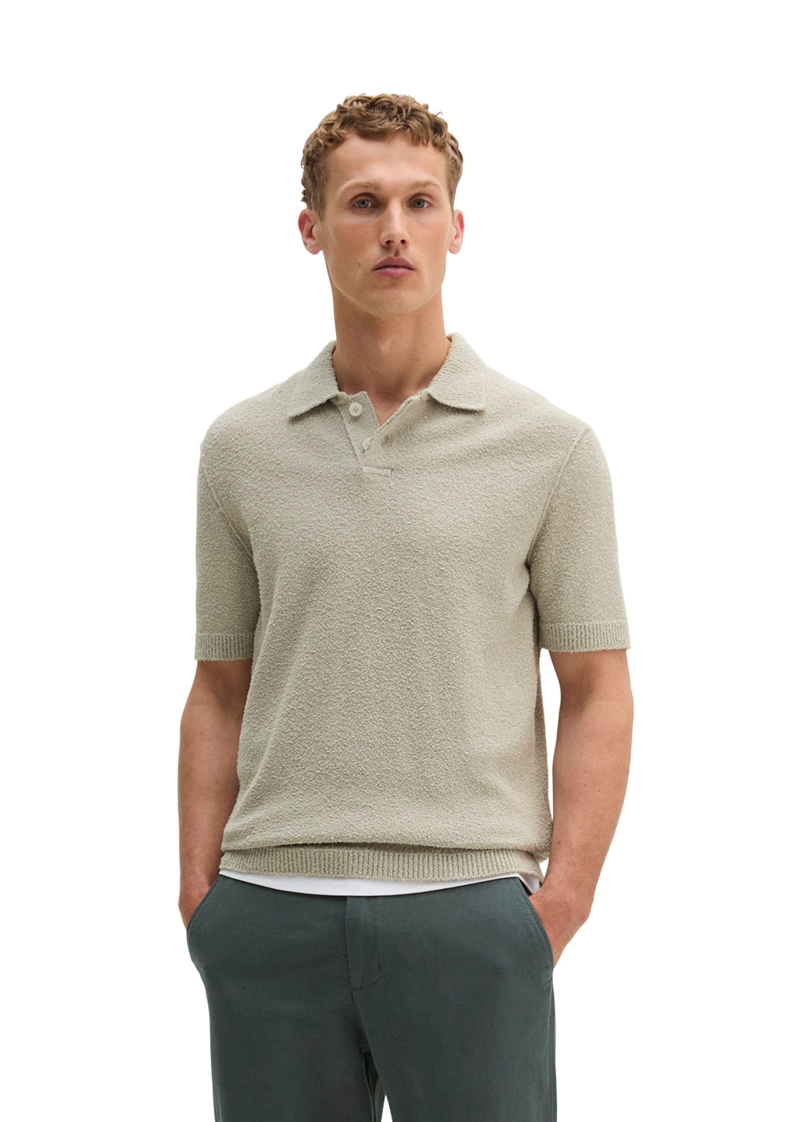 Marc O'Polo Poloshirt aus weichem Bio-Baumwoll-Mix