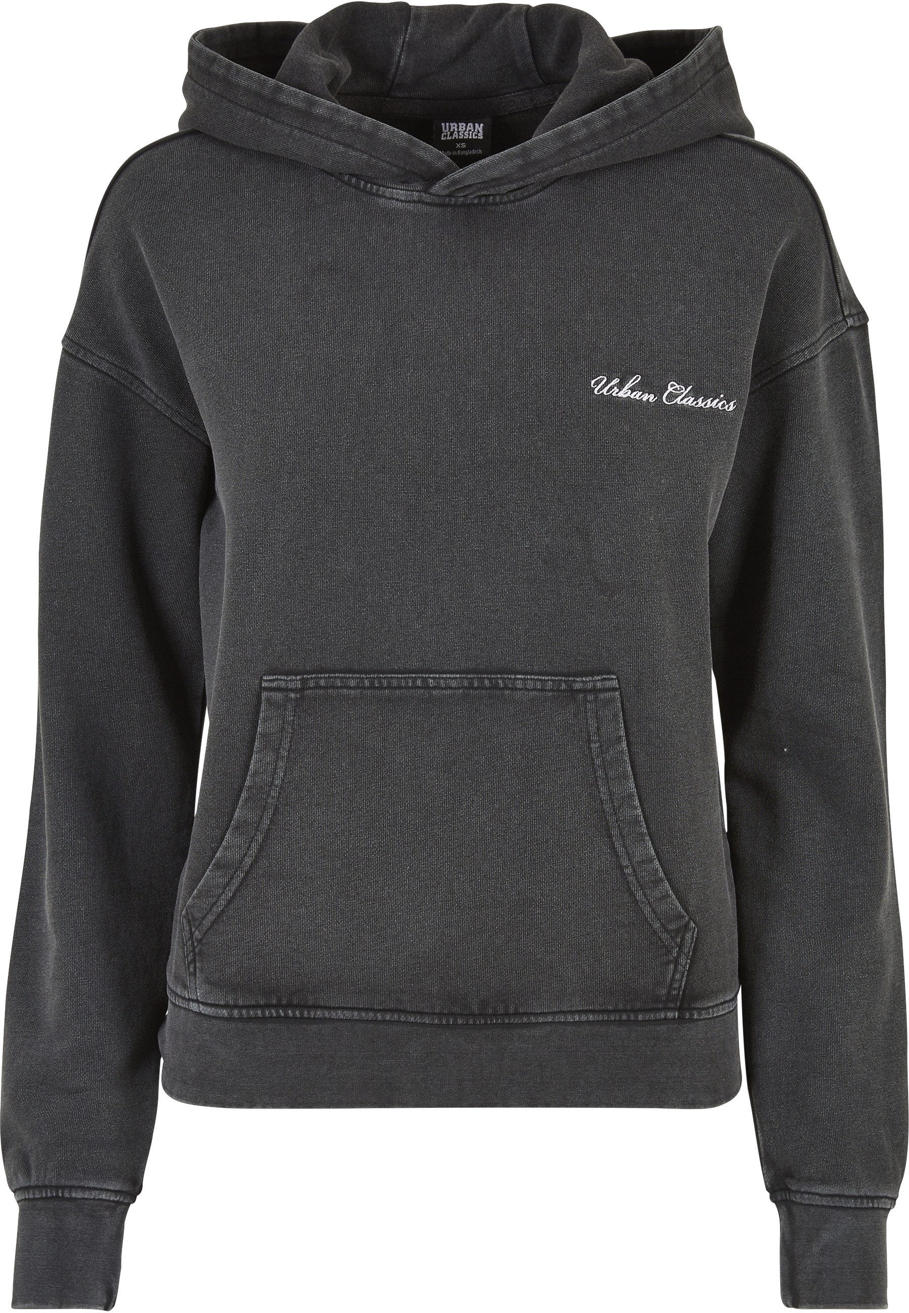 URBAN CLASSICS Rundhalspullover Urban Classics Damen Ladies Small Embroidery Terry Hoody (1-tlg)