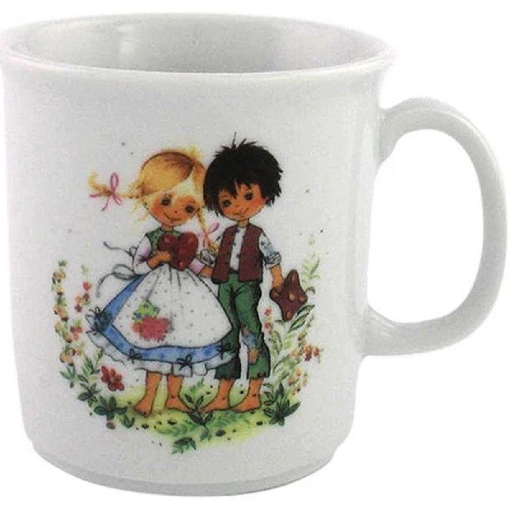 TRIPTIS® Thüringer Meisterporzellan Becher Becher mit Henkel 0,21 l, Kindergeschirr, Hänsel & Gretel, Porzellan