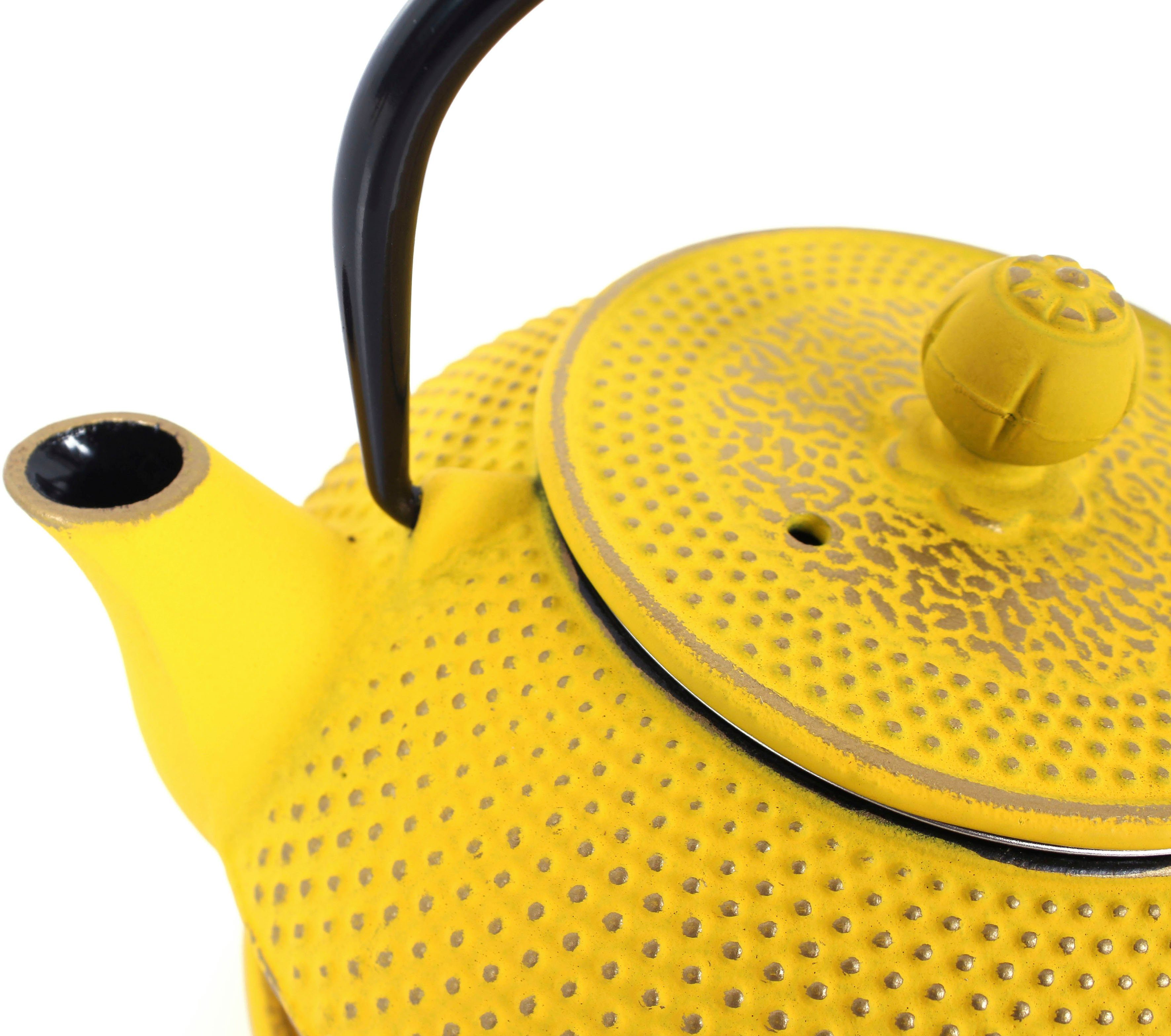 ECHTWERK Teeservice (4-tlg), 2 Personen, Gusseisen, Gusseisen, im Vintage-Design, 1,1 Liter, mit abnehmbarem Sieb