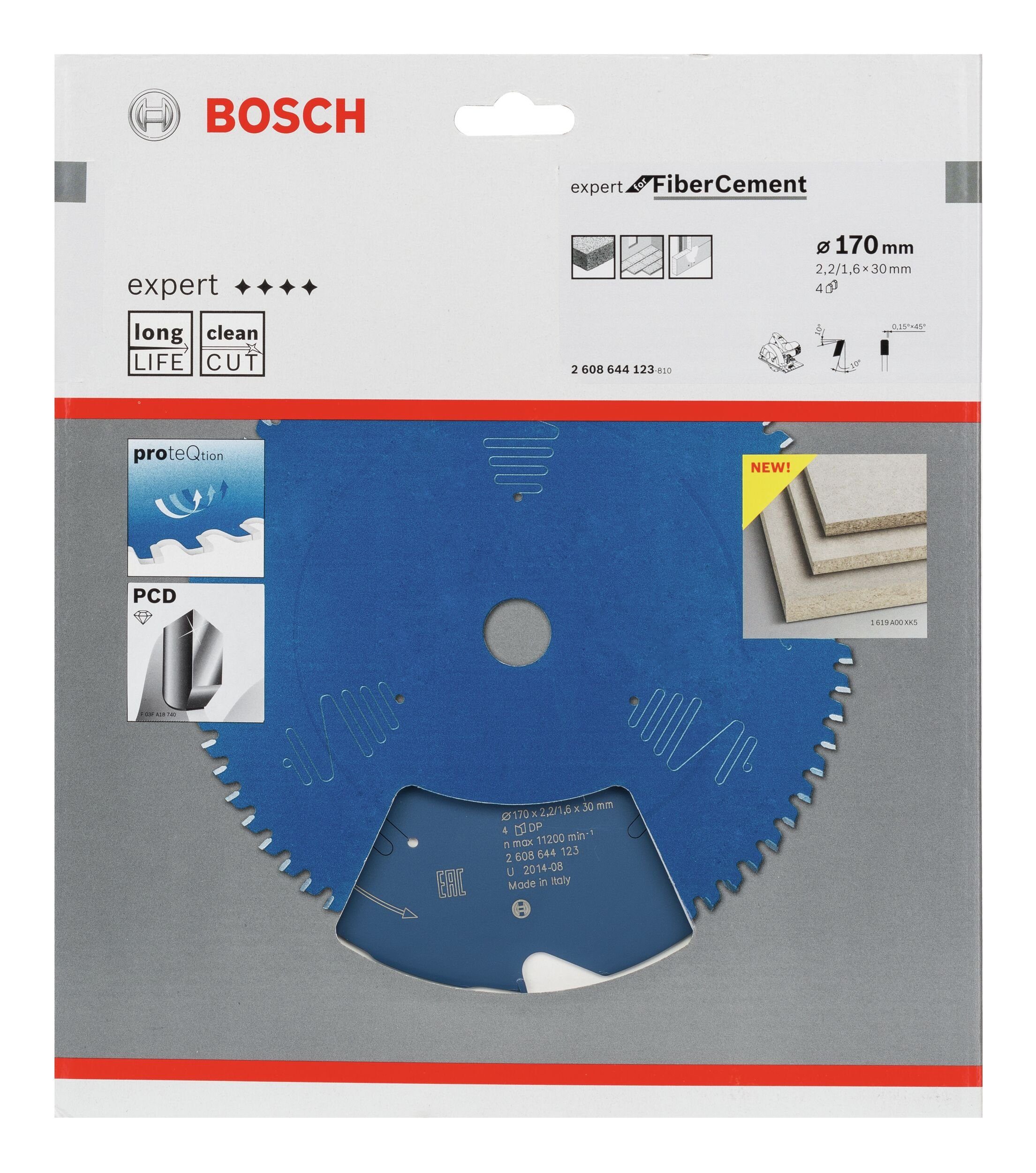 x 30 170 BOSCH 2,2 - Expert For 4Z, Kreissägeblatt mm Cement Fibre x
