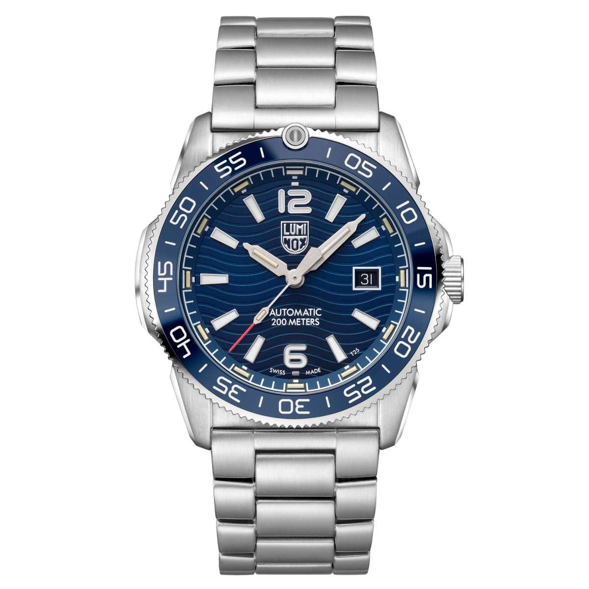 Luminox Taucheruhr XS.3104, für Herren Automatik Pacific Diver Stahl/Blau