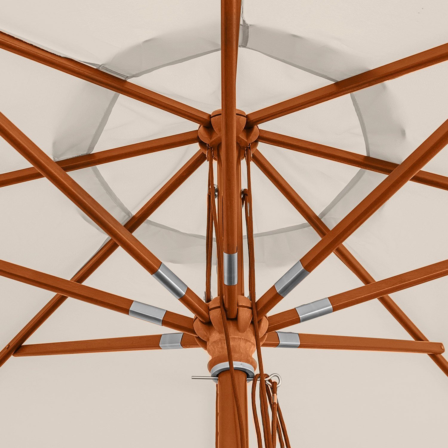 anndora-sonnenschirm Sonnenschirm 3 Meter rund Gartenschirm, Höhe verstellbar - wasserabweisende Beschichtung - leichte Montage