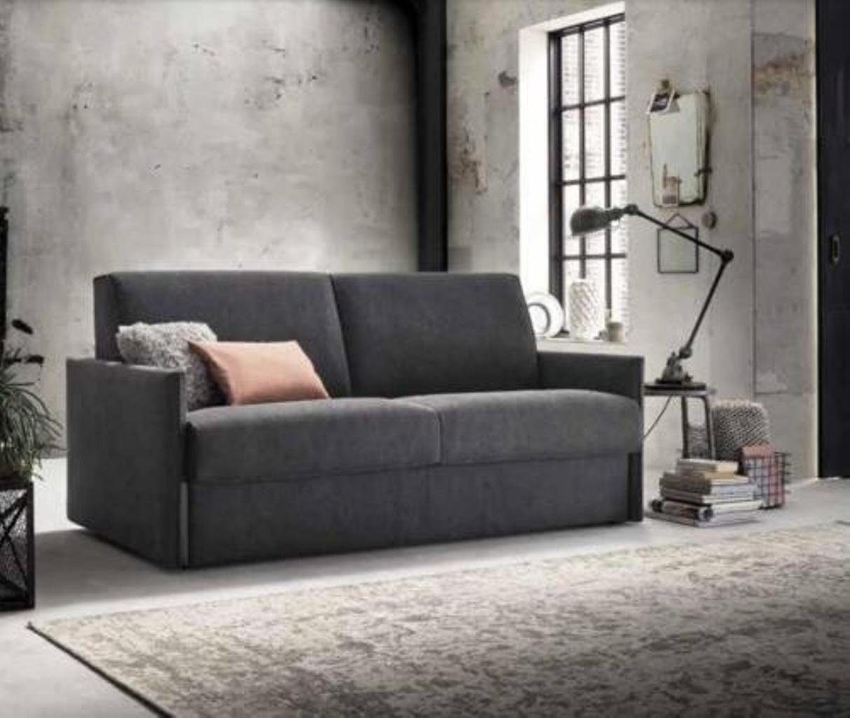 Sofas 2-Sitzer Bettfunktion Wohnzimmer, Design Sitzer Polster 2 Stoff Couch JVmoebel Sofa