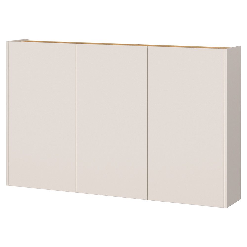 Lomadox Schuhschrank LAPUA-01 in Kaschmir und Eiche, 3-türig, ideal für schmale Flure