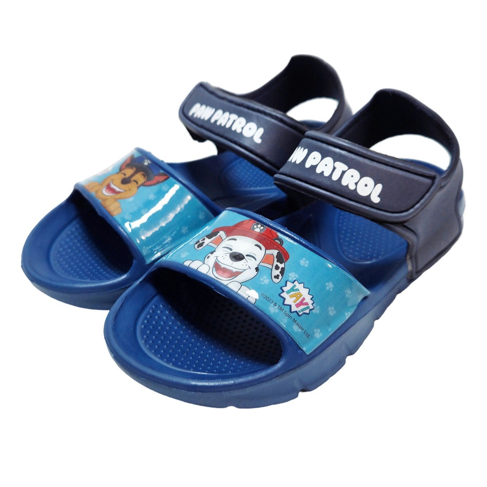 PAW PATROL Paw Patrol Chase & Marshall Kinder Sandalen Badeschuhe Klett Sandale Gr. 32/33