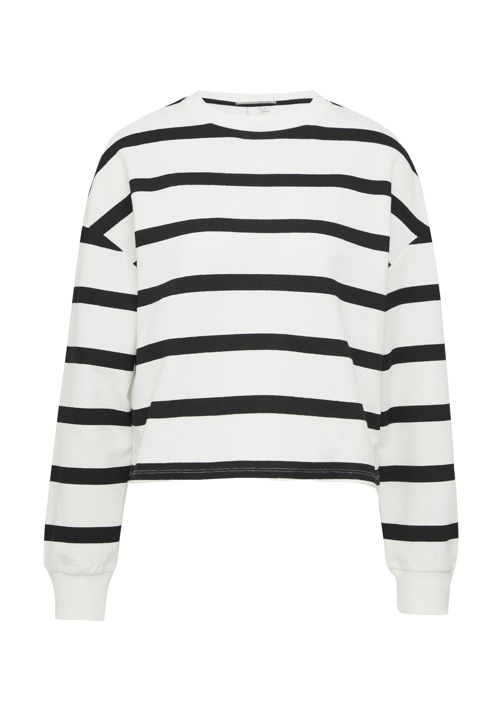 QS Sweatshirt Sweatshirt Sweatshirt mit Streifen günstig online kaufen