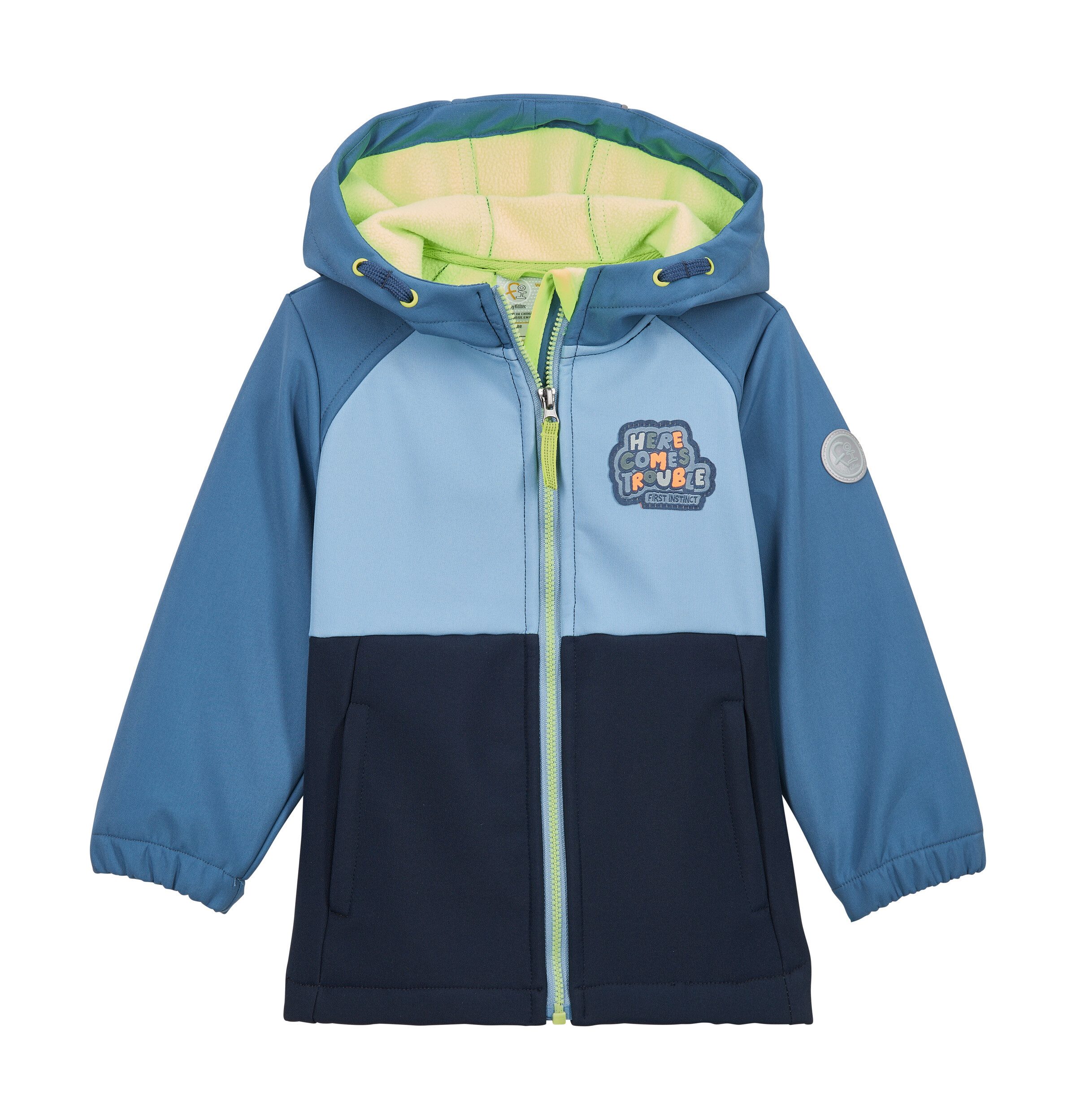 first instinct by killtec Softshelljacke FIOS 4 MNS SFTSHLL JCKT Wasserabweisende Softshelljacke mit Colourblock-Design