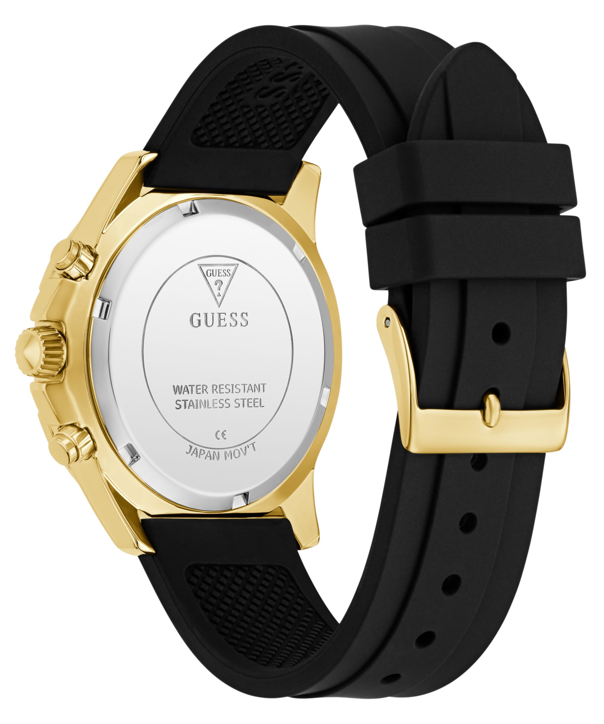 Guess Multifunktionsuhr MAJESTY GW0772L5, Quarzuhr, Armbanduhr, Damenuhr, Silikonarmband, Datum