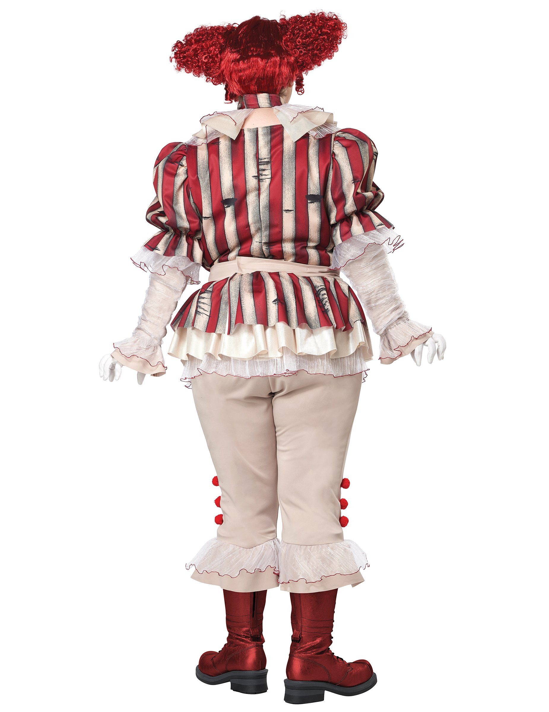 California Costumes Kostüm Psychoclown Kostüm Deluxe, Plus Size Damen