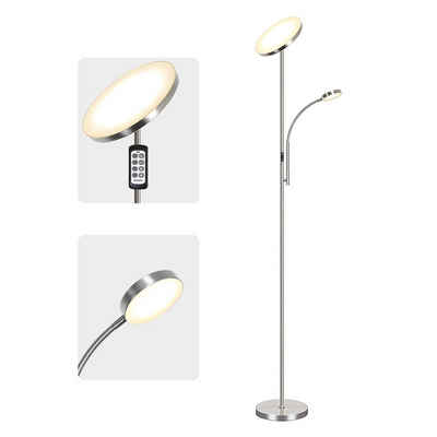 LED Deckenfluter Deckenstrahler dimmbar Touch 21W Lese-Lampe Steh-Leuchte modern 