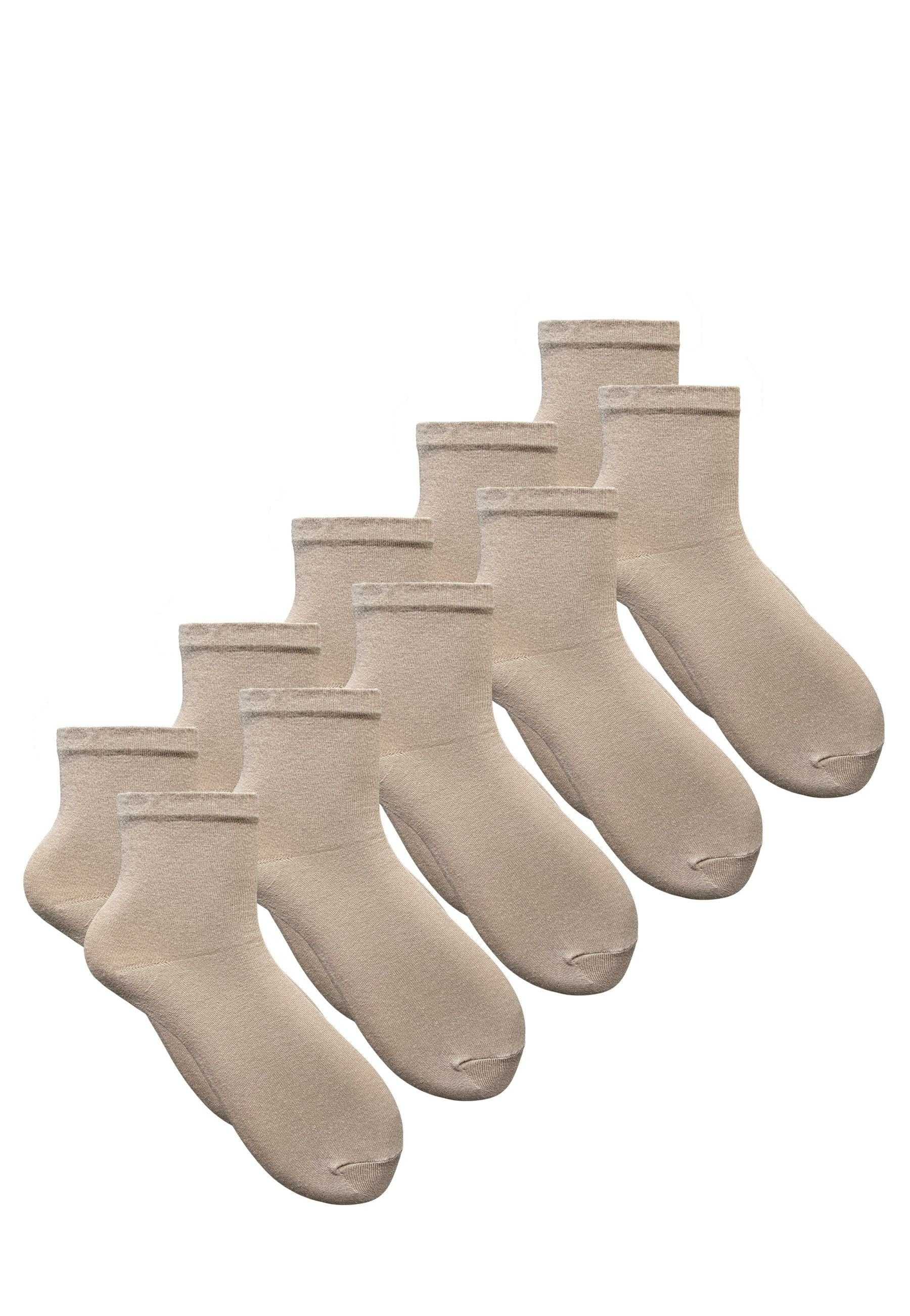 HESE SOX Basicsocken Socken Beige 5 SOCKEN BAUMWOLLE PAAR NO.11