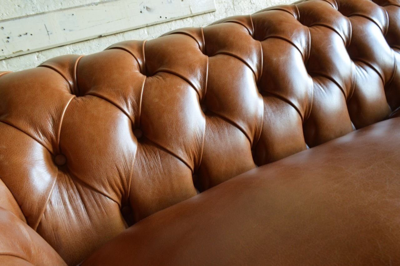 Luxus Chesterfield Couch JVmoebel Sitz Made Sofa Design Polster 3-Sitzer in Garnitur, Europe