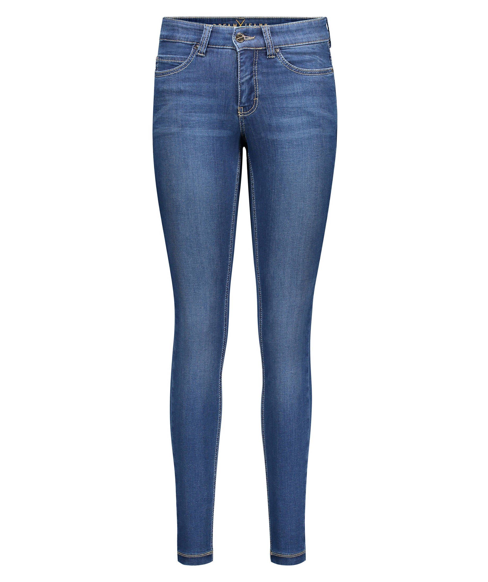 Jeans blue Damen Skinny (82) Fit SKINNY MAC 5-Pocket-Jeans DREAM (1-tlg)