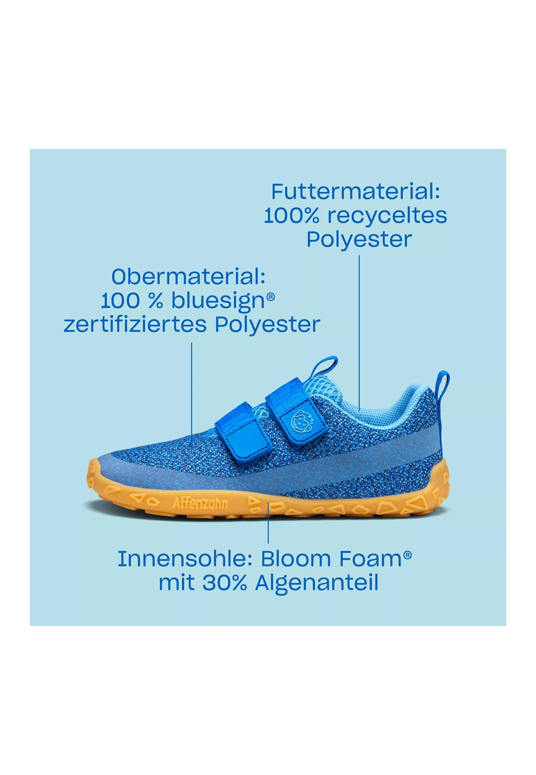 Affenzahn Sneaker Vegan Dream . Sneaker mit gummiband & klett – perfekt angepasst
