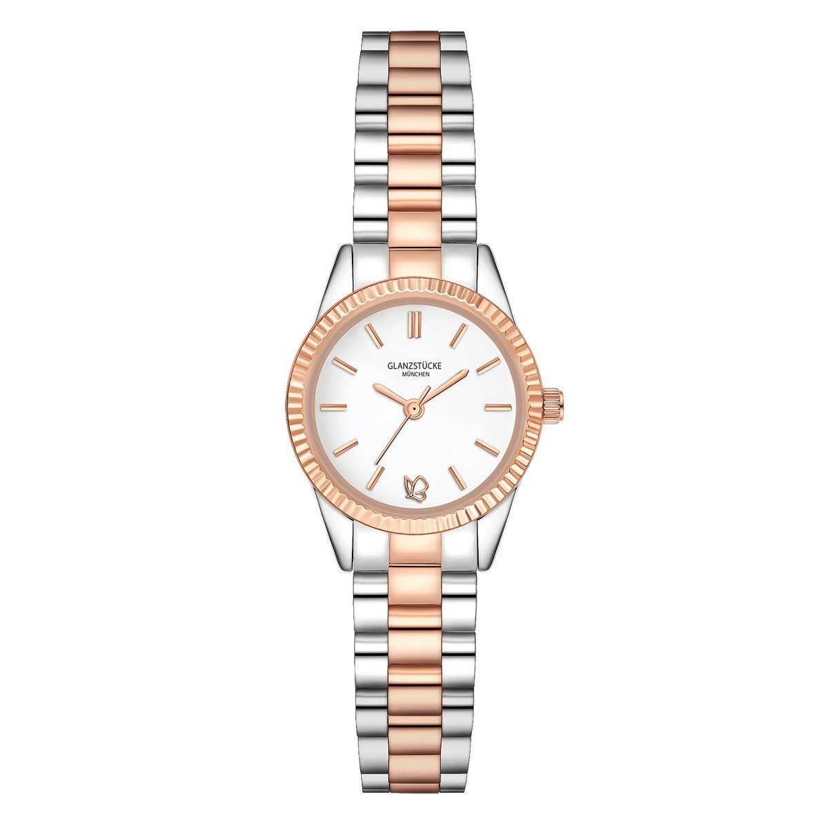 Quarzuhr silber/roségold