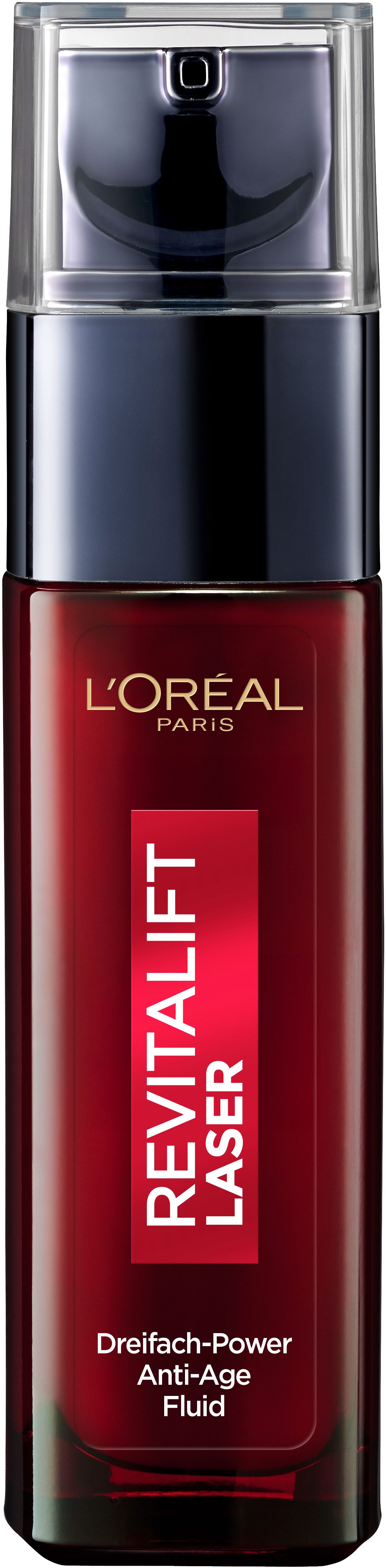 L'ORÉAL PARIS Gesichtsserum REVITALIFT LASER DREIFACH-POWER ANTI-AGE FLUID, sichtbar jüngere Haut, mildert Falten, Straffungs-Effekt – Bild 2 von 3