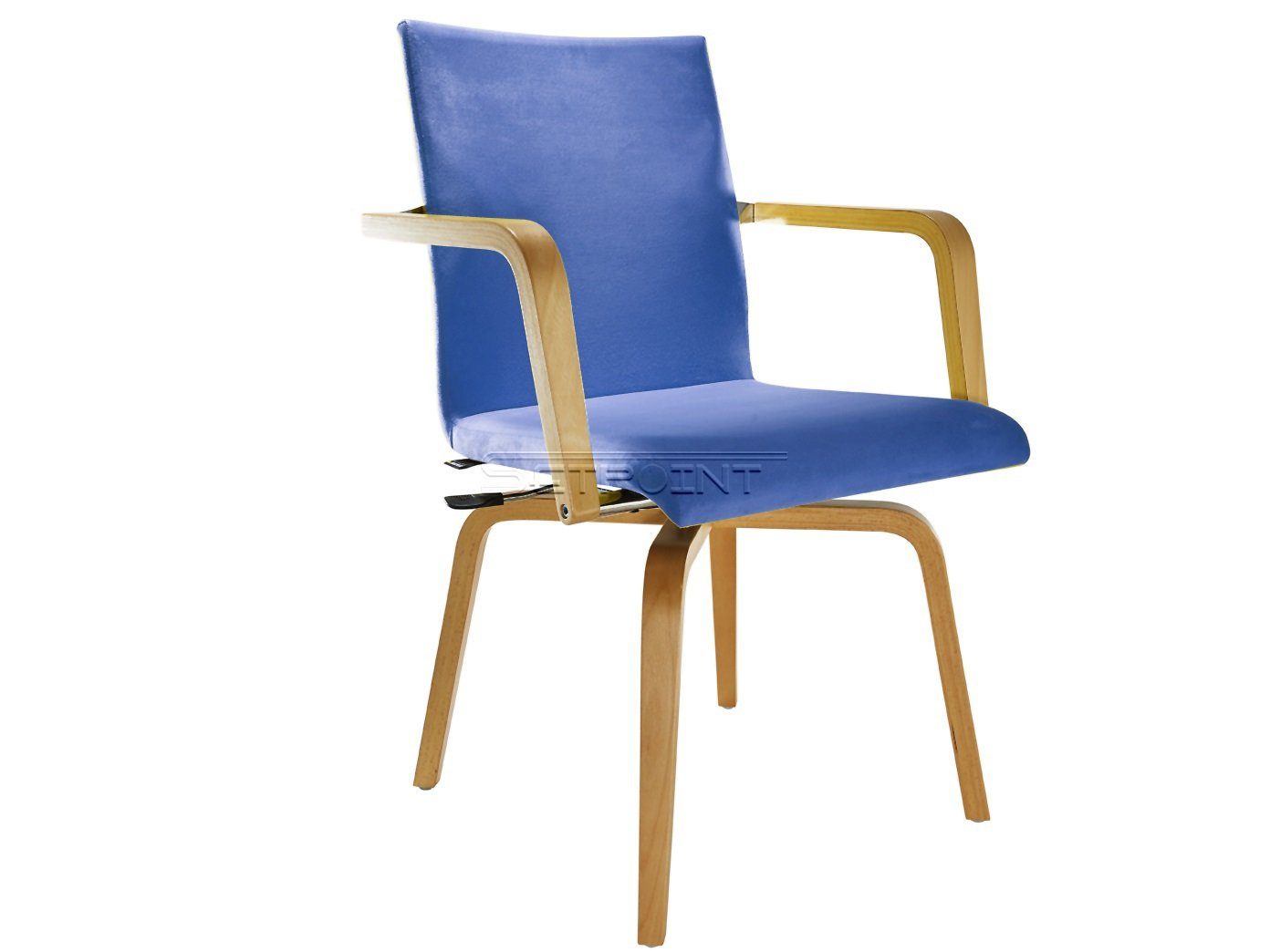 Stoff-bezug Armlehnstuhl, Pflegestuhl, Drehstuhl Mauser mit Senioren-stuhl Blau Sitzkultur Armlehnen,