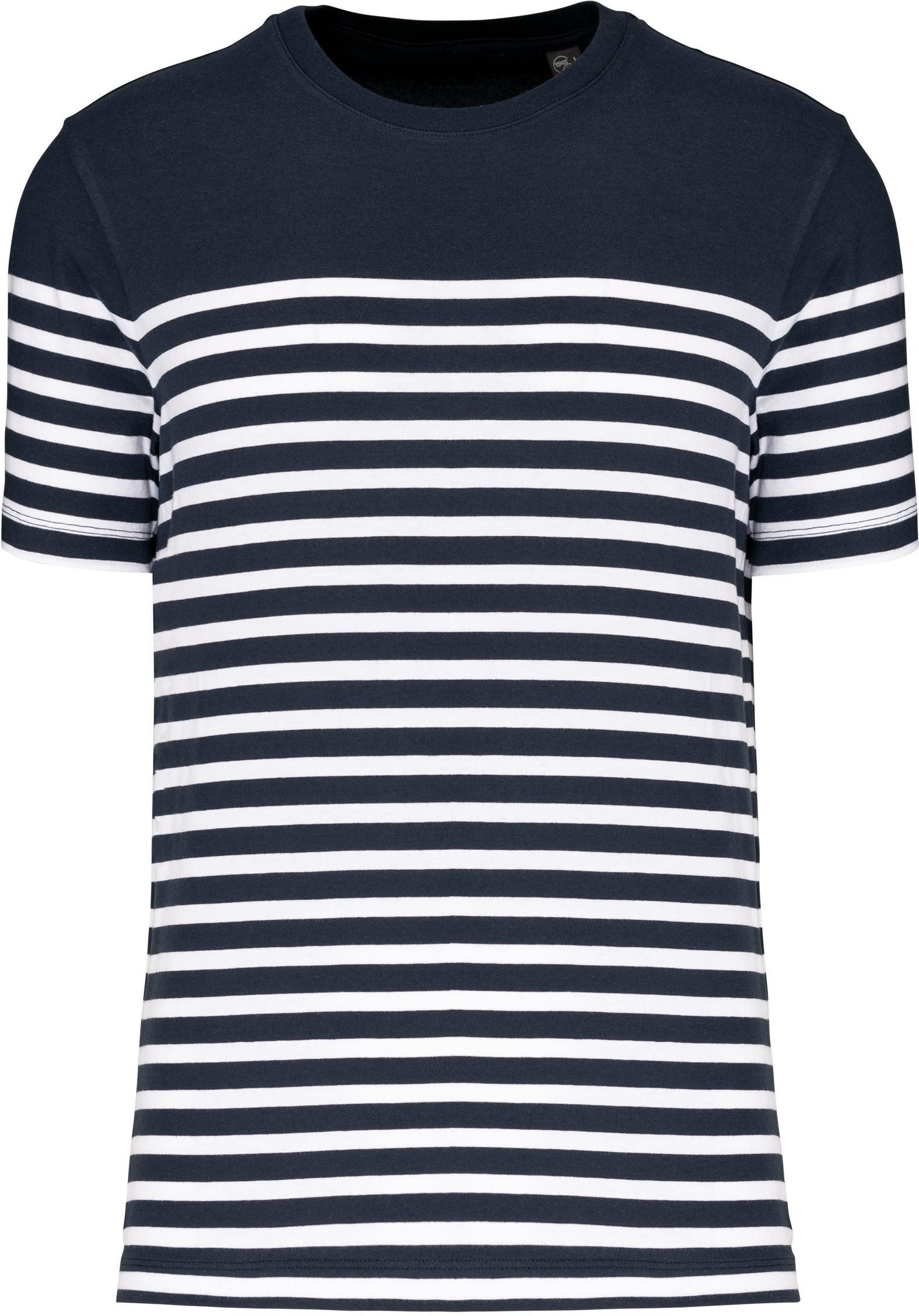 Kariban Rundhalsshirt T-Shirt im Marine-Stil mit günstig online kaufen