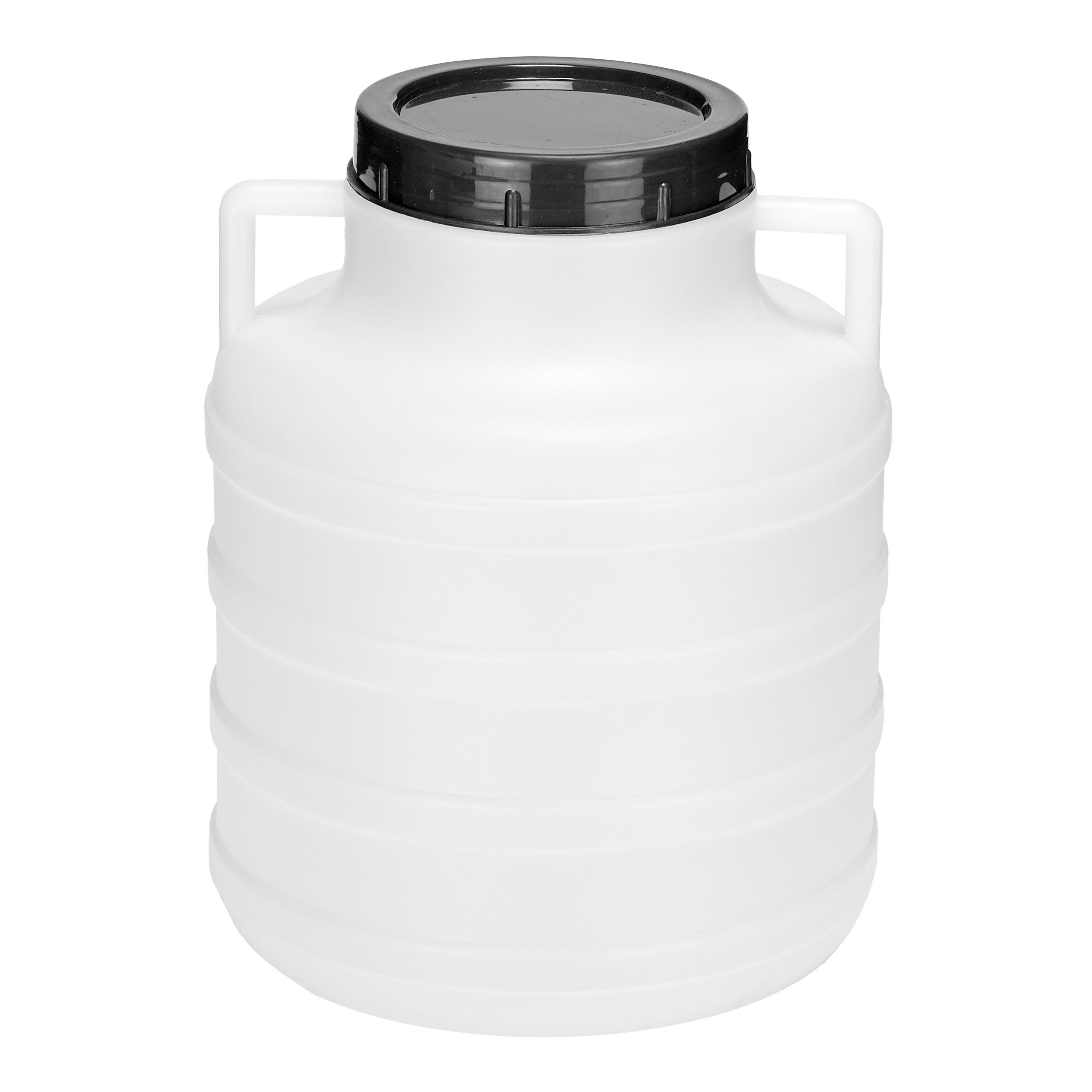 Garronda Regentonne 5L Lebensmittelfass Sauerkrautfass Hobbock Garten GD-0078, Weiß, 5 l