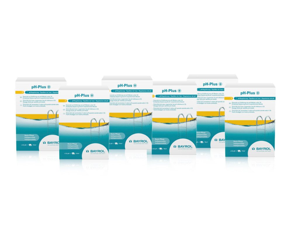Poolpflege Bayrol Set 6 x pH-Plus á 1,5 kg
