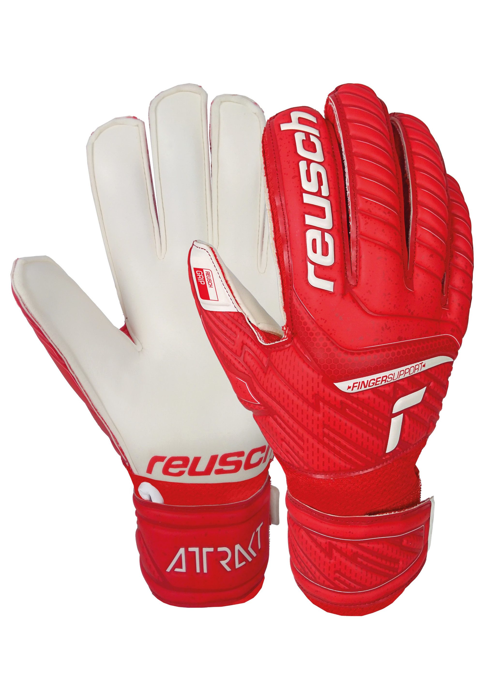 Reusch Torwarthandschuhe Attrakt Grip Finger Support mit praktischem Fingerschutz