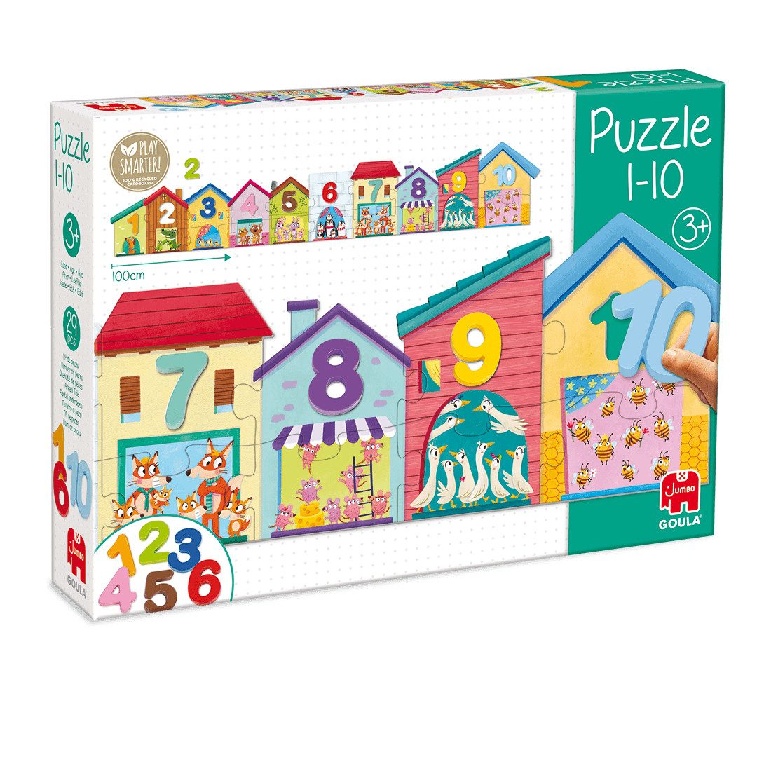 Goula Spiel Goula 55260 Puzzle 1-10 Lernspiel, Goula 55260 Puzzle 1-10 Lernspiel, Made in Europe