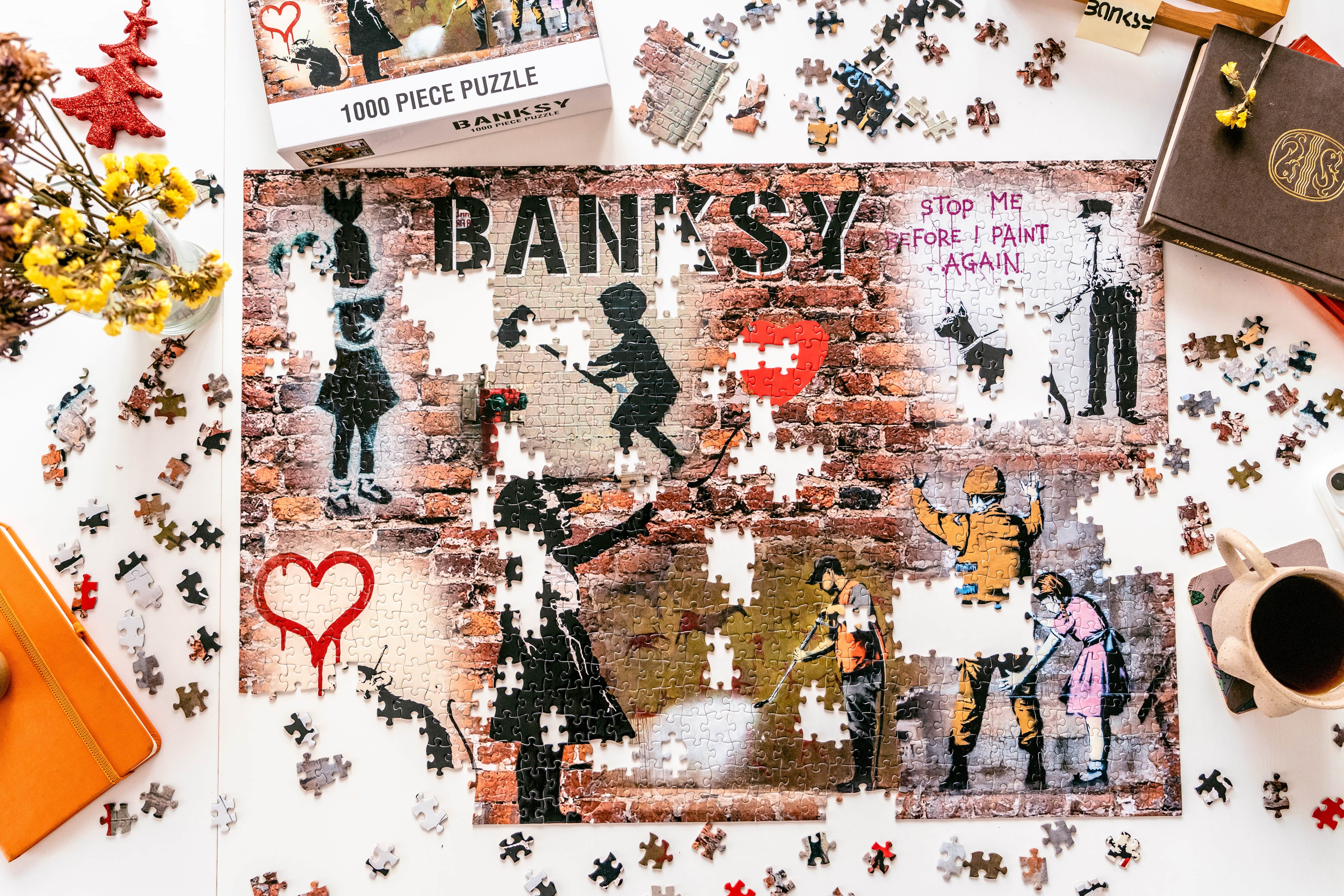 AvantgART Puzzle Banksy Puzzle, Banksy Kunstdruck, 1000 Teile Puzzle, 1000 Puzzleteile, 1000 Puzzleteile