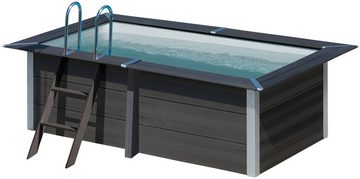 Gre Rechteckpool Avantgarde (Set), 6-tlg., Composite Pool, BxLxH: 186x326x96 cm