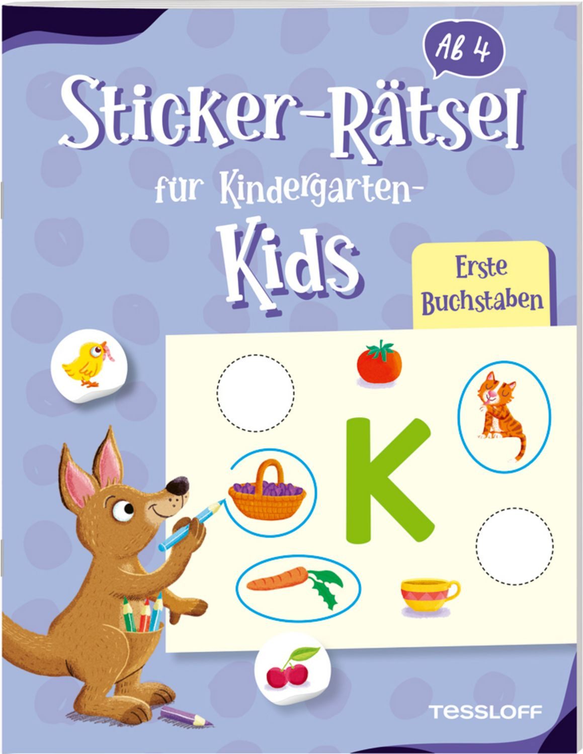 Sticker-Rätsel für Kindergarten-Kids. Erste Buchstaben / Christine Thau